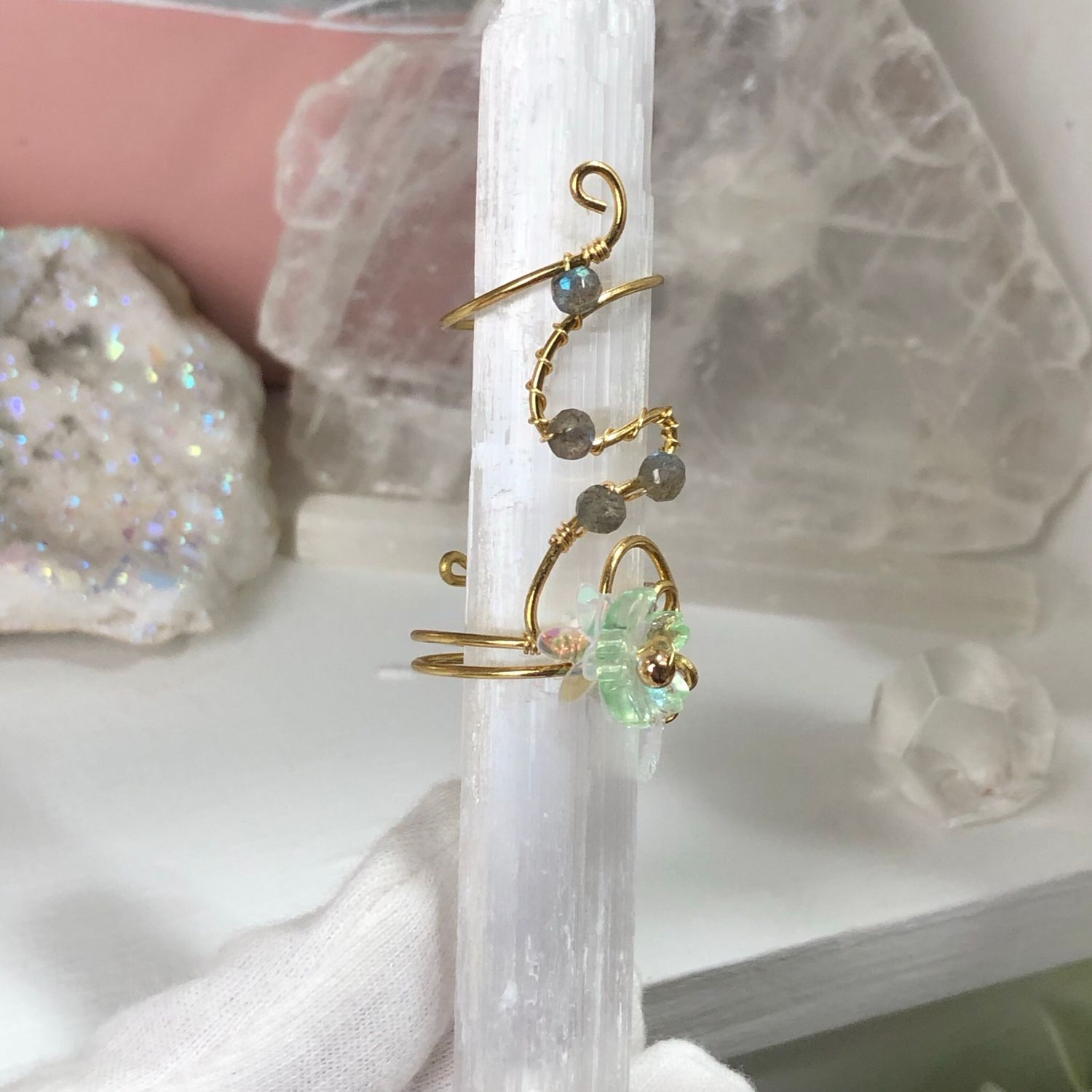 LABRADORITE - Adjustable Ring