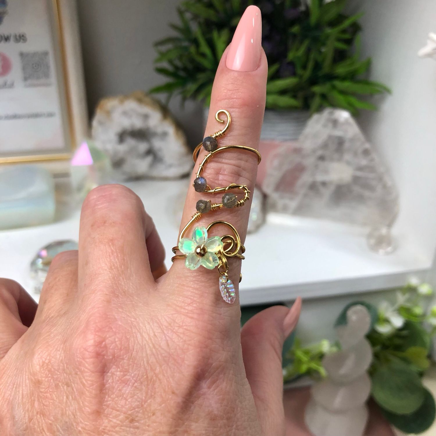 LABRADORITE - Adjustable Ring