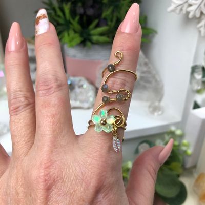 LABRADORITE - Adjustable Ring LABRADORITE - Adjustable Ring