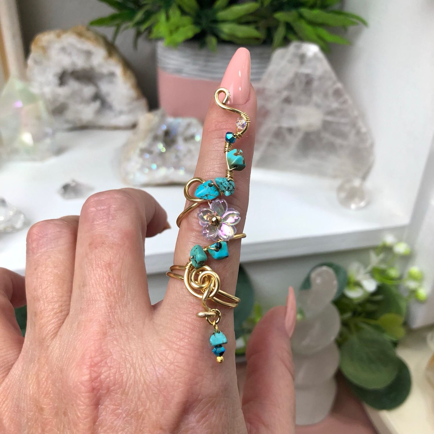 CHINESE TURQUOISE - Adjustable Ring