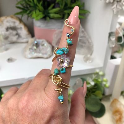 CHINESE TURQUOISE - Adjustable Ring CHINESE TURQUOISE - Adjustable Ring