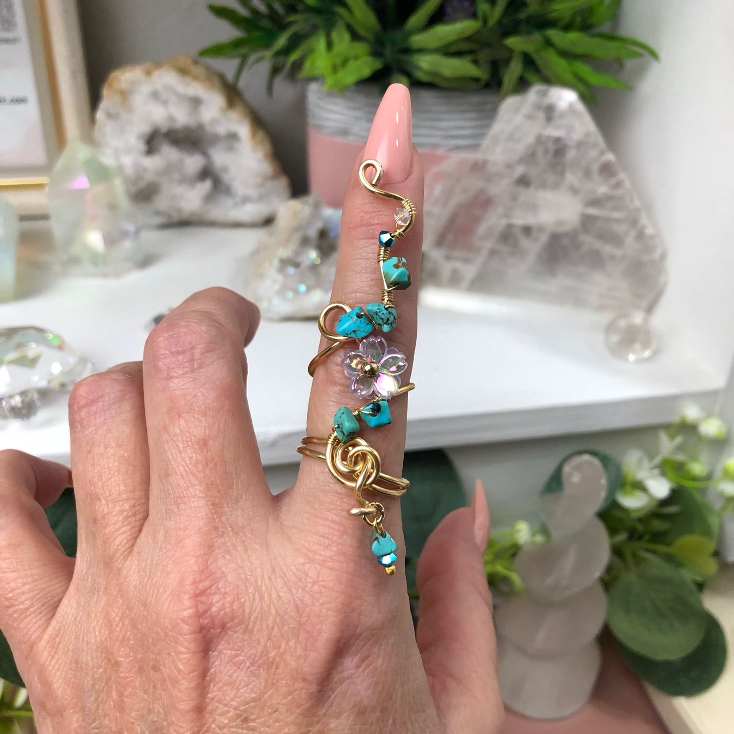 CHINESE TURQUOISE - Adjustable Ring