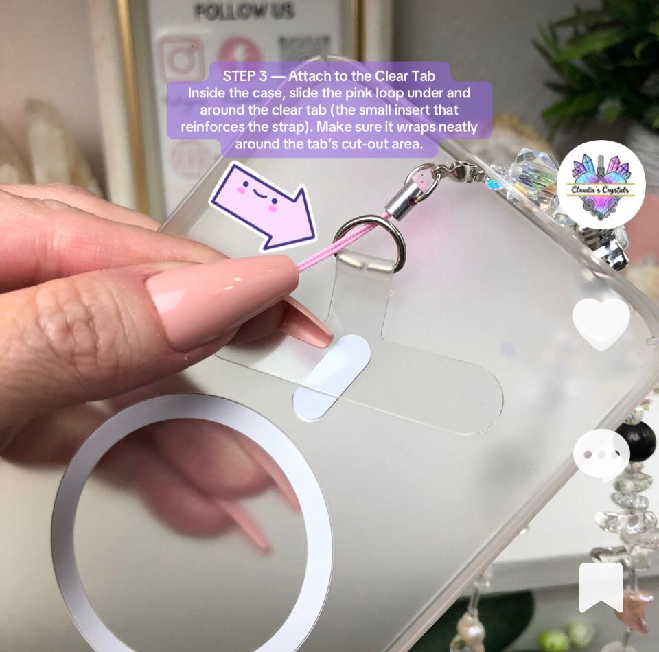 GEMSTONE PHONE BRACELET - Amethyst