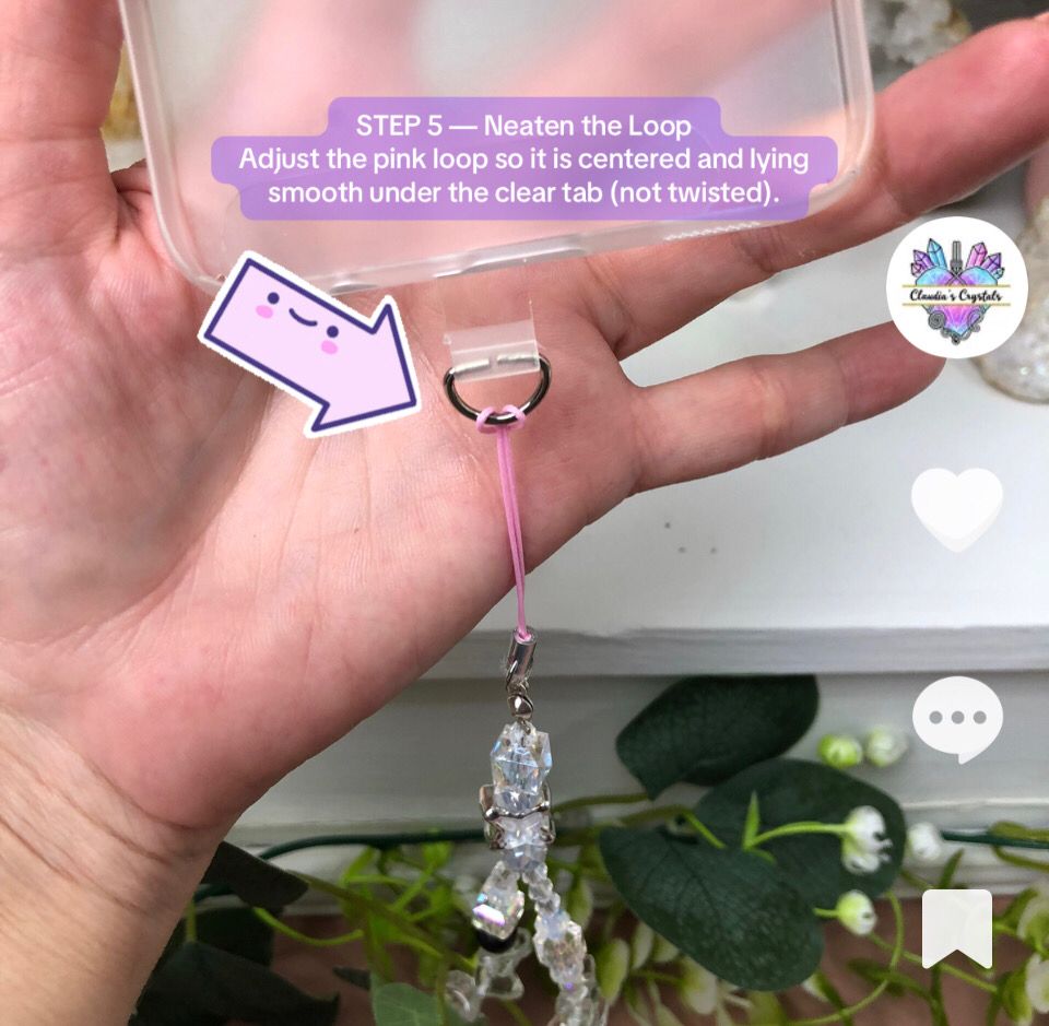 GEMSTONE PHONE BRACELET - Clear Quartz