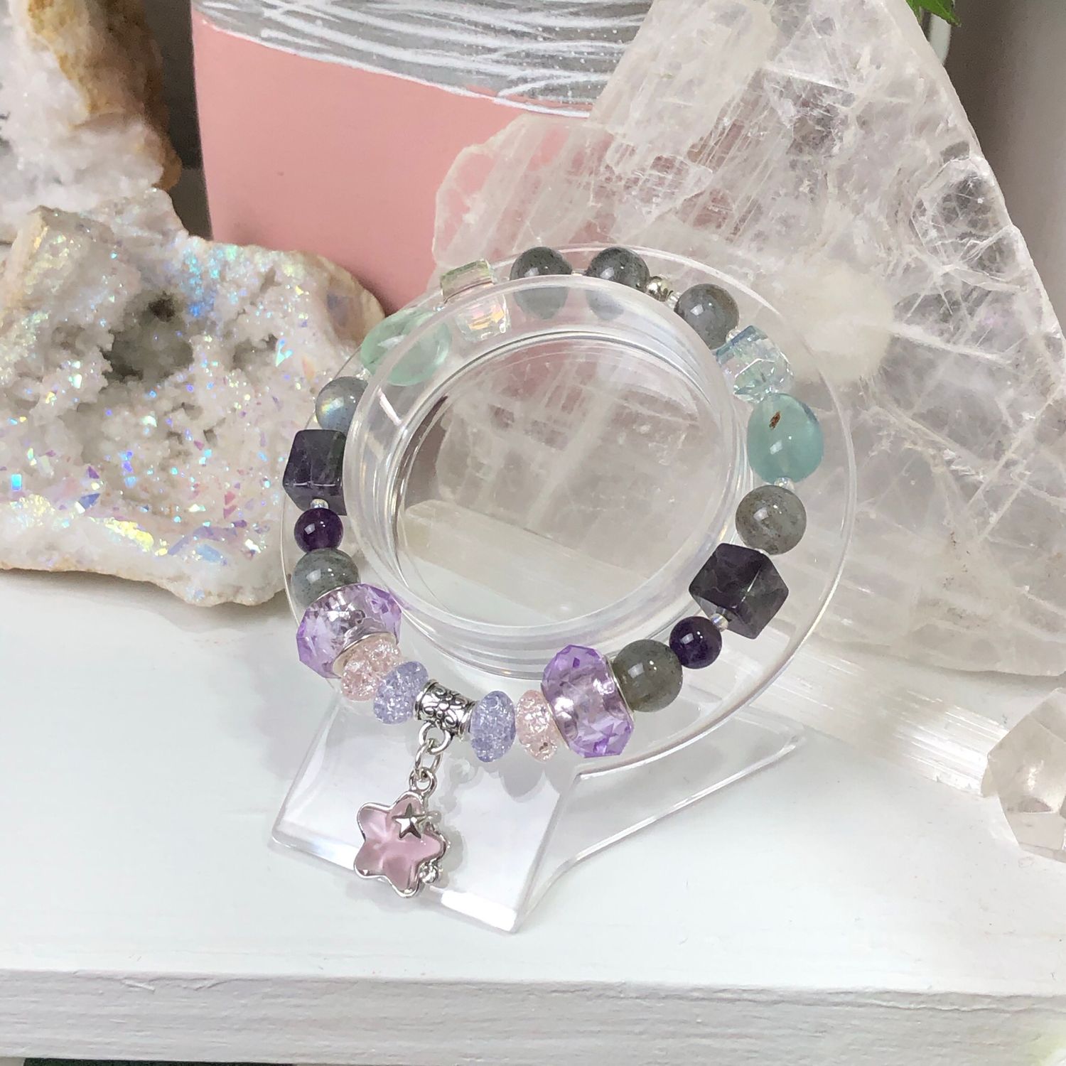 THIRD EYE ACTIVATOR - Crystal Therapy Bracelet - Stretch 7.5”