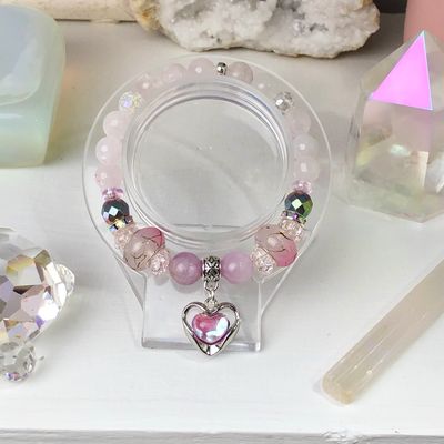 SELF LOVE - Crystal Therapy Bracelet - Stretch 7.5”