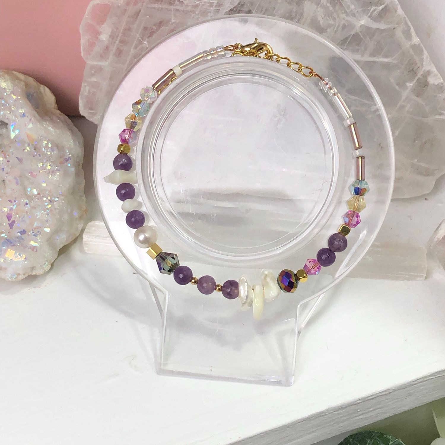 LEPIDOLITE - Dainty Bangle LEPIDOLITE - Dainty Bangle