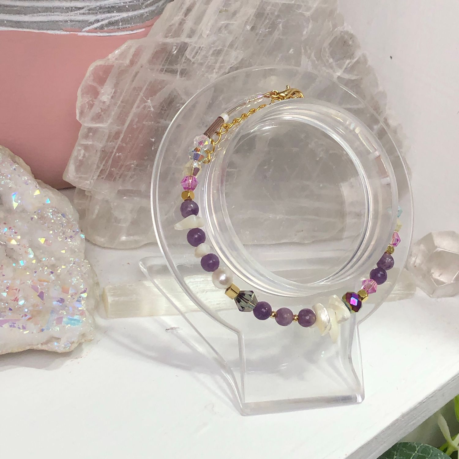 LEPIDOLITE - Dainty Bangle LEPIDOLITE - Dainty Bangle