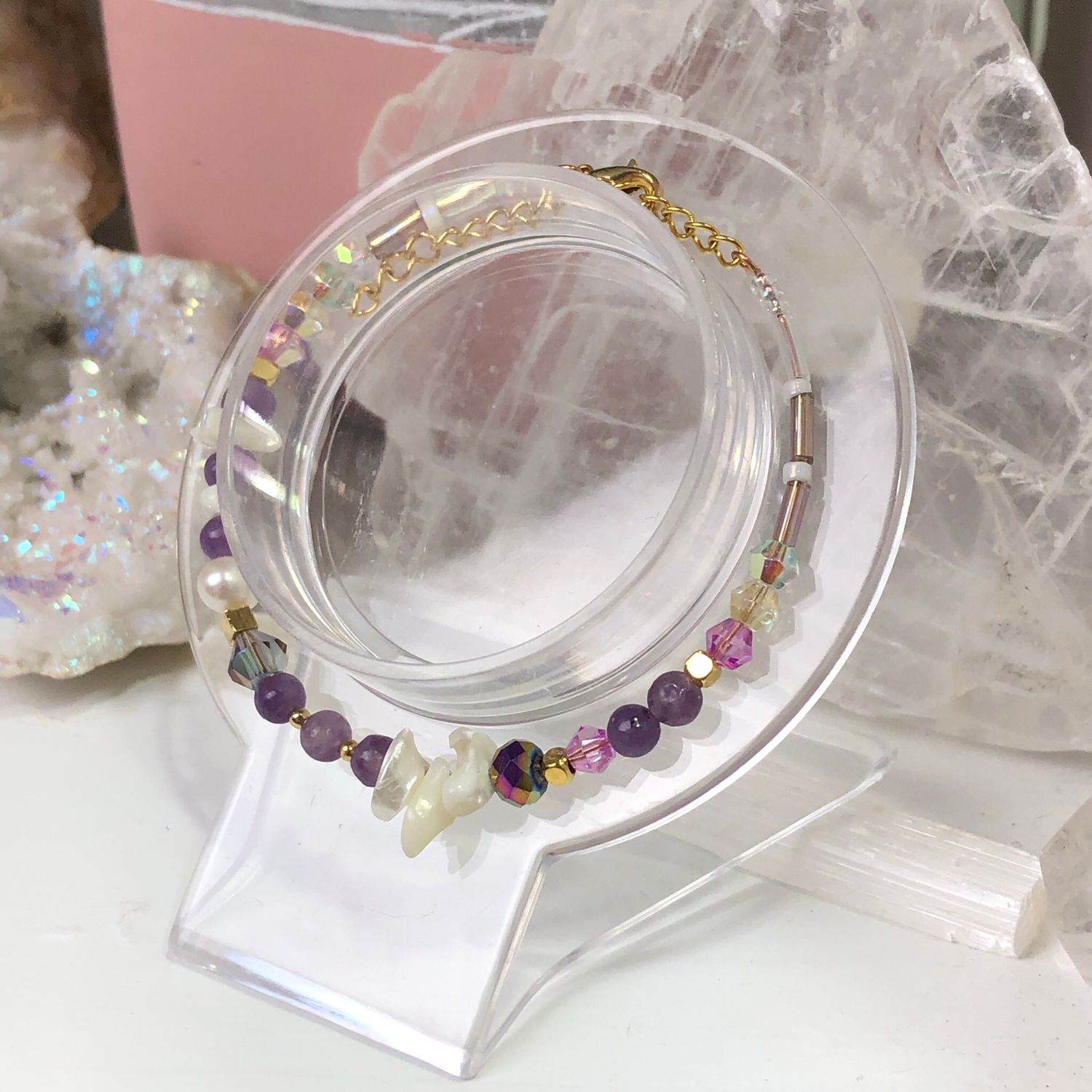 LEPIDOLITE - Dainty Bangle LEPIDOLITE - Dainty Bangle