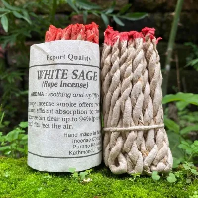 TIBETAN ROPE INCENSE - White Sage