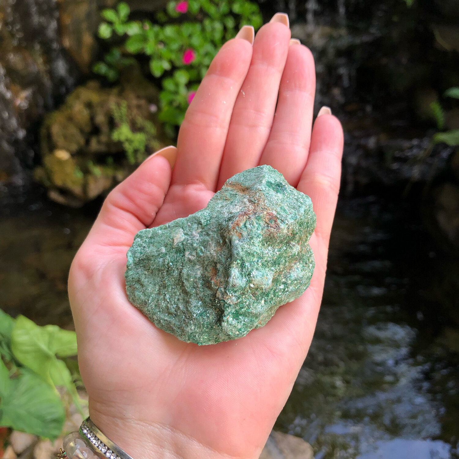 RUBY FUCHSITE - Natural Raw Stone - PALM SIZE