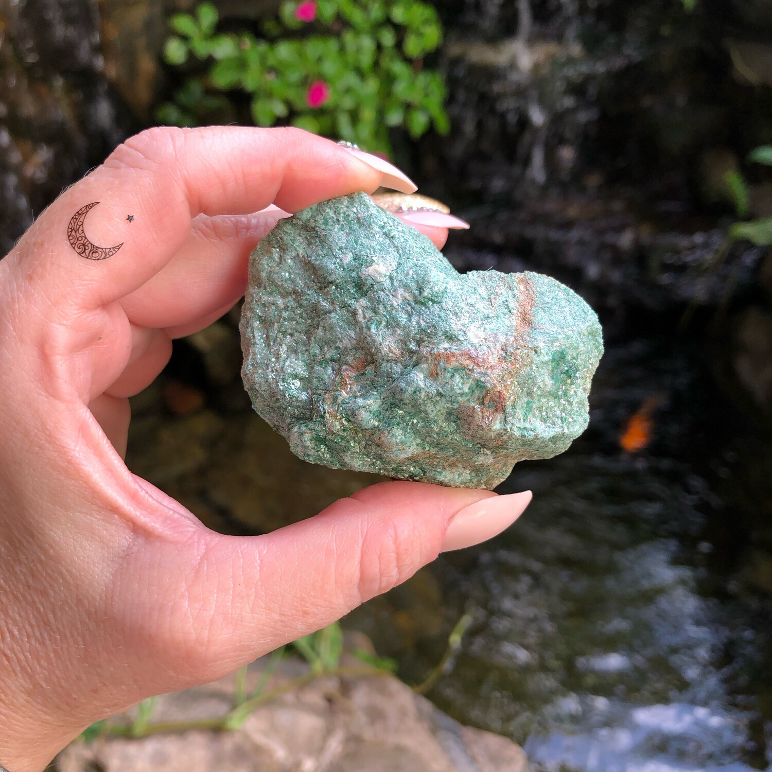 RUBY FUCHSITE - Natural Raw Stone - PALM SIZE