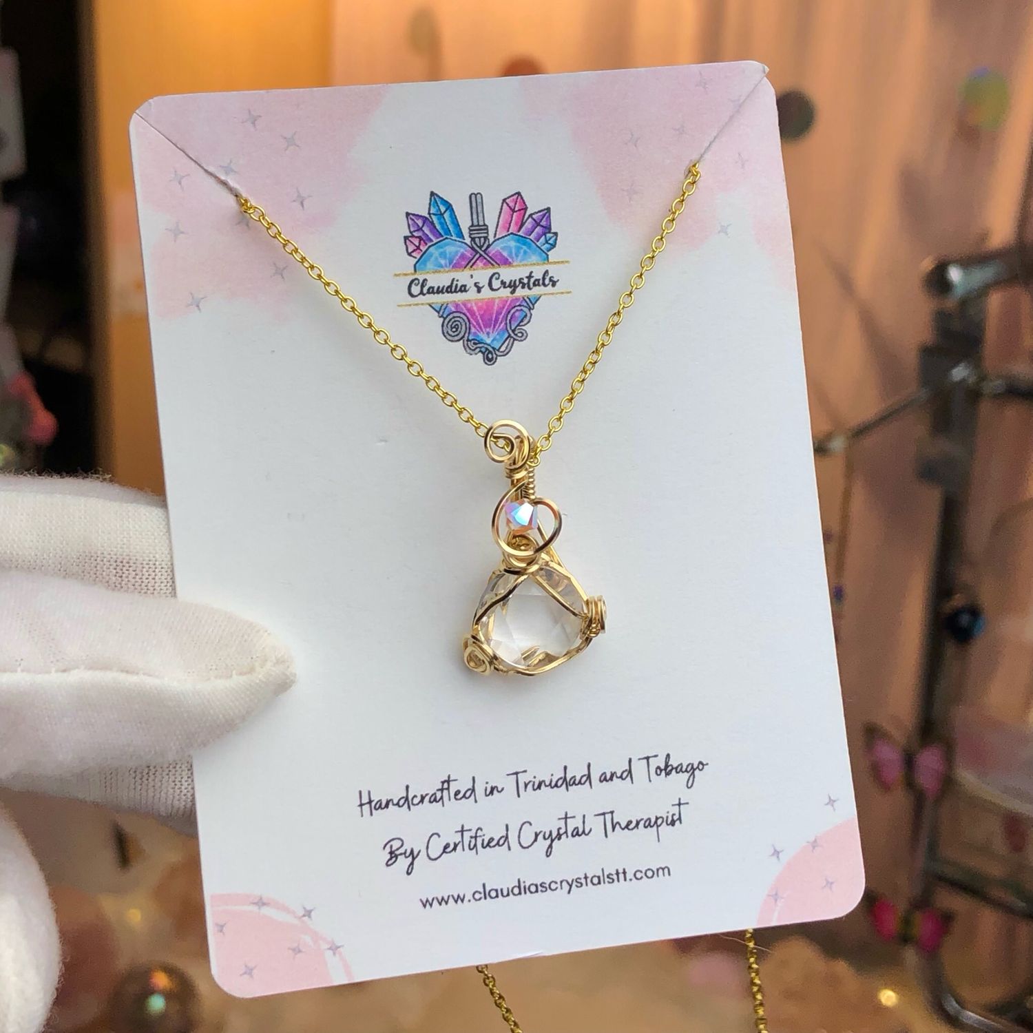 CLEAR QUARTZ (Star Of David) - 14k Gold Filled - Gemstone Crystal Therapy Pendant CLEAR QUARTZ (Star Of David) - 14k Gold Filled - Gemstone Crystal Therapy Pendant