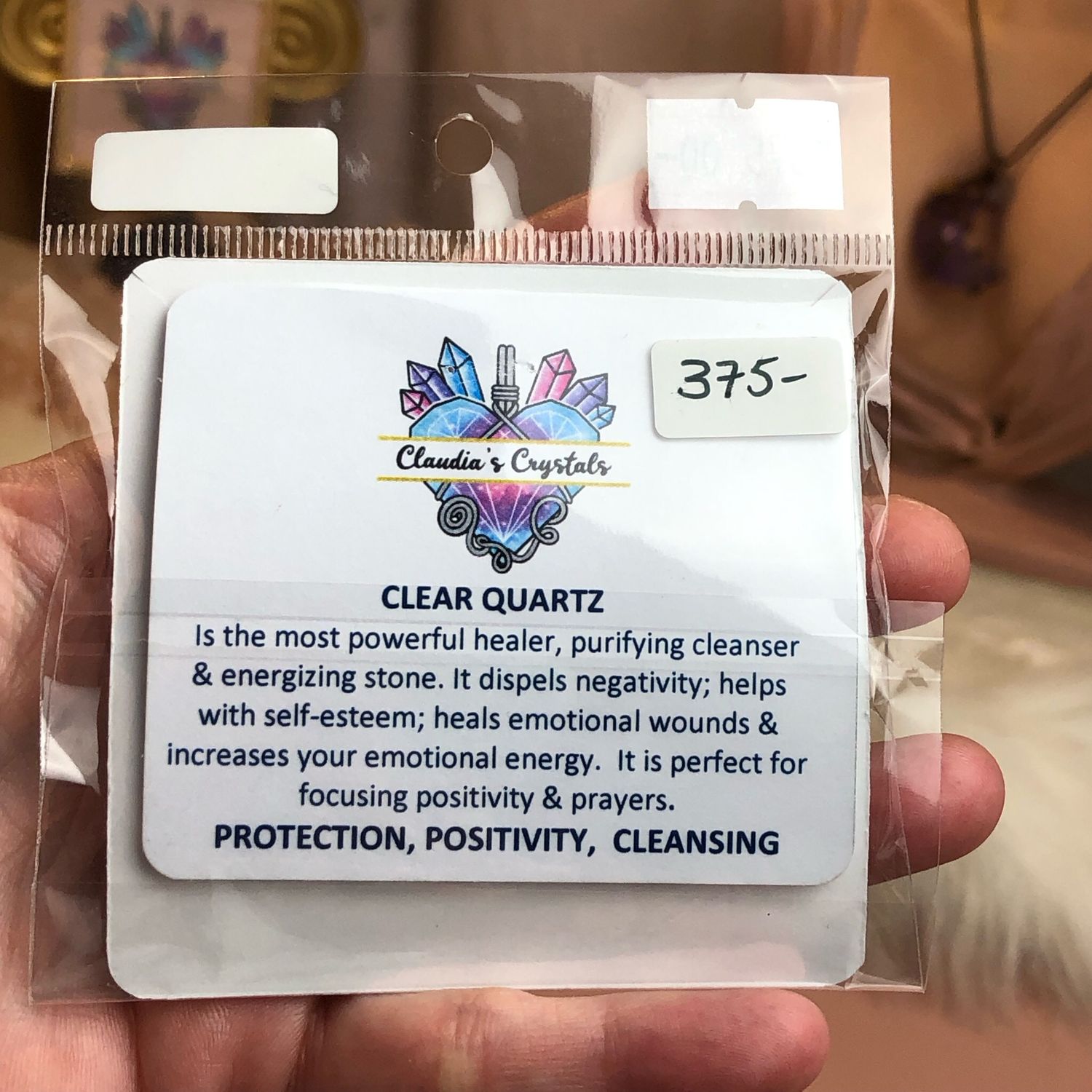 CLEAR QUARTZ (Star Of David) - 14k Gold Filled - Gemstone Crystal Therapy Pendant