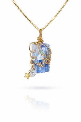 BLUE KYANITE - 14k Gold Filled - Gemstone Crystal Therapy Pendant BLUE KYANITE - 14k Gold Filled - Gemstone Crystal Therapy Pendant