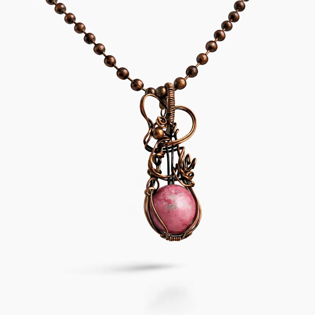 PINK CRAZY LACE AGATE - Gemstone Pendant