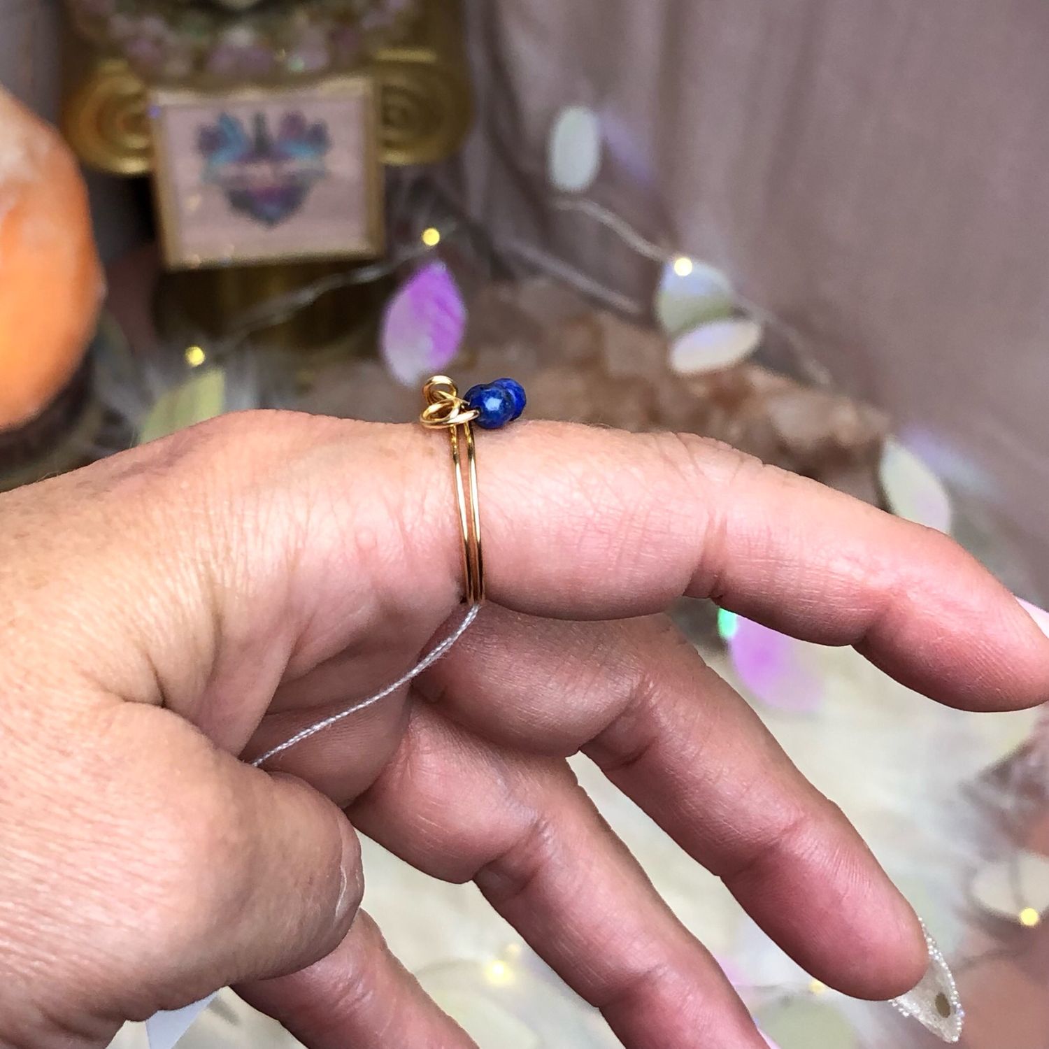 LAPIS LAZULI - Gemstone Adjustable Ring