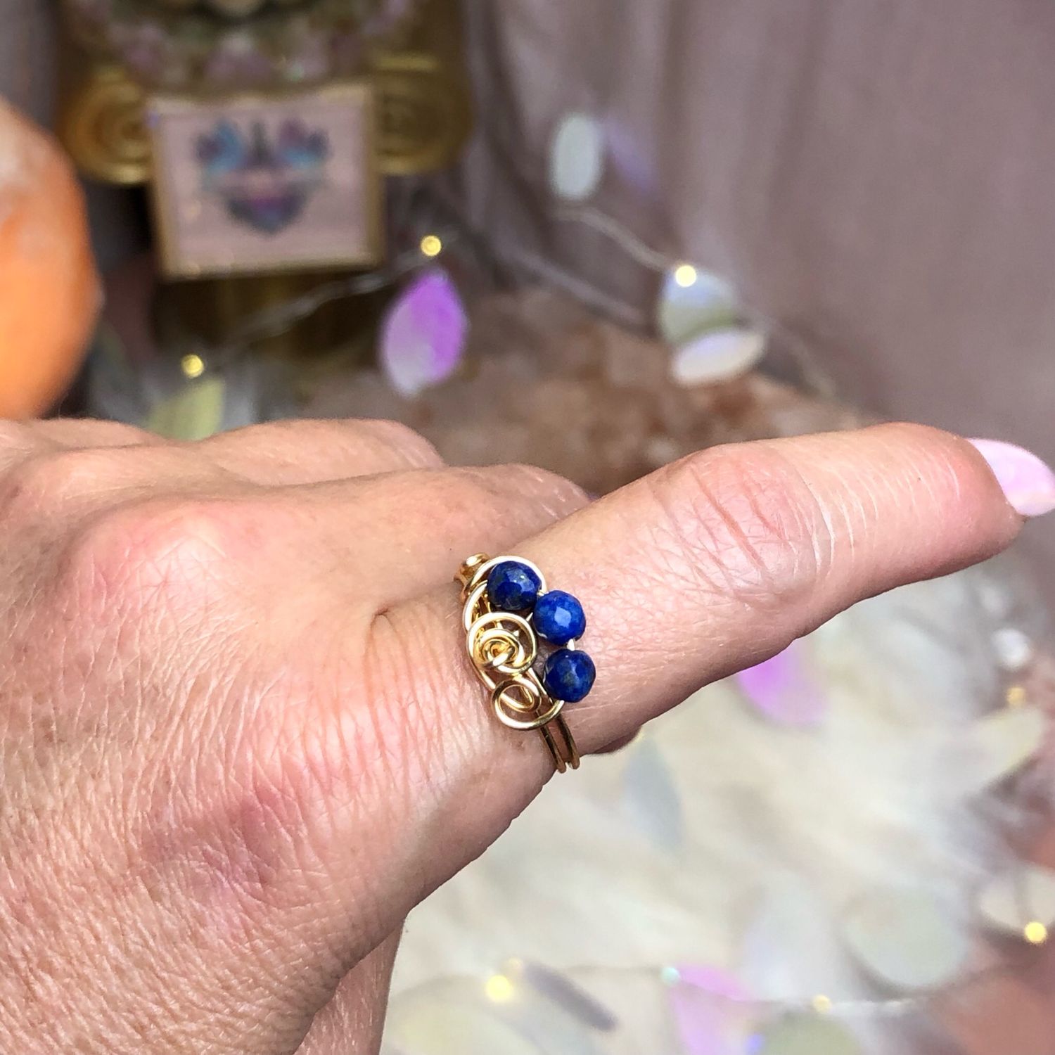 LAPIS LAZULI - Gemstone Adjustable Ring
