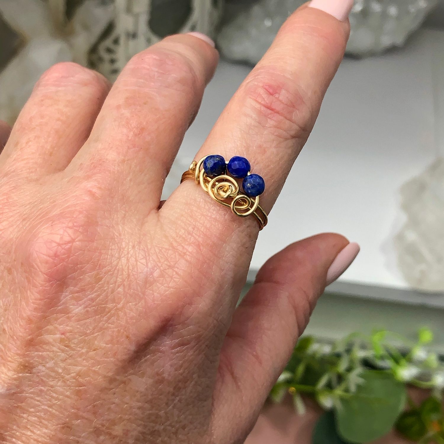 LAPIS LAZULI - Gemstone Adjustable Ring