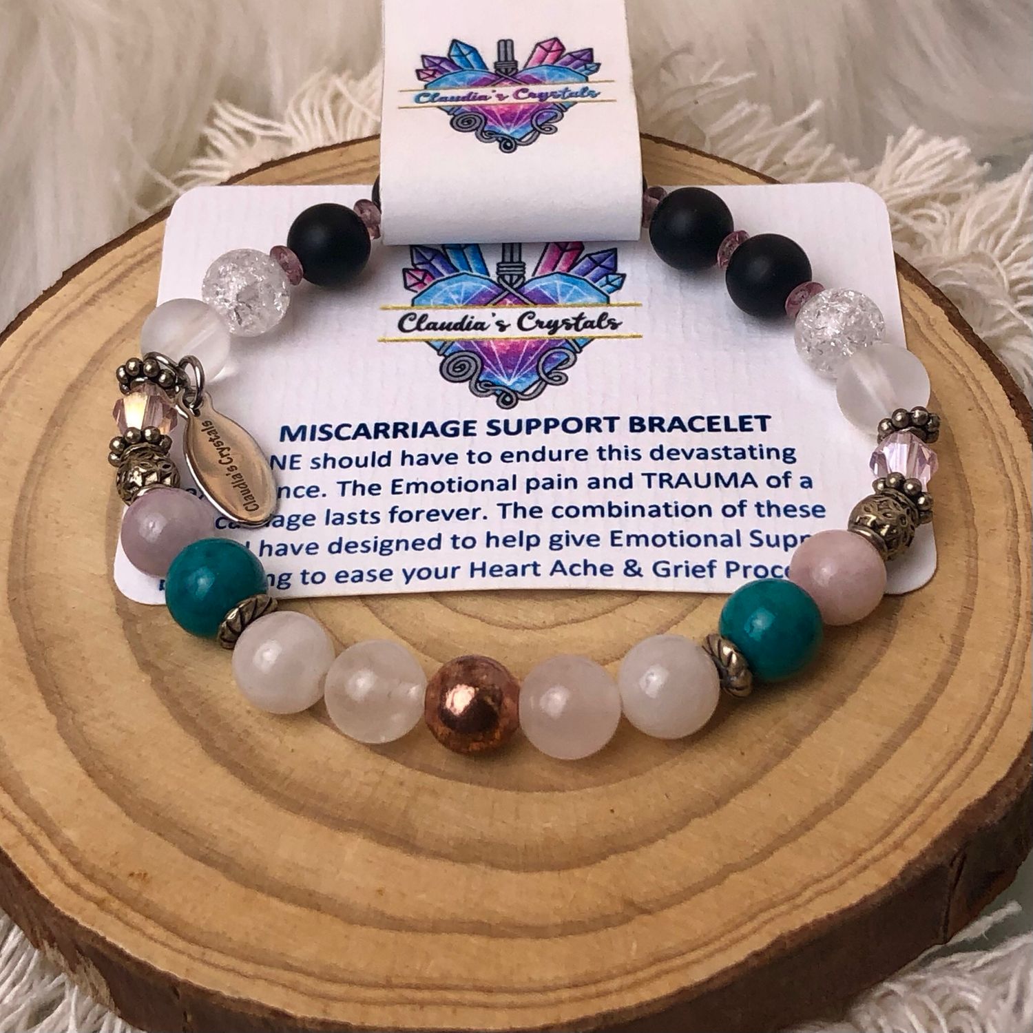 MISCARRIAGE SUPPORT - Gemstone Stretch Bracelet