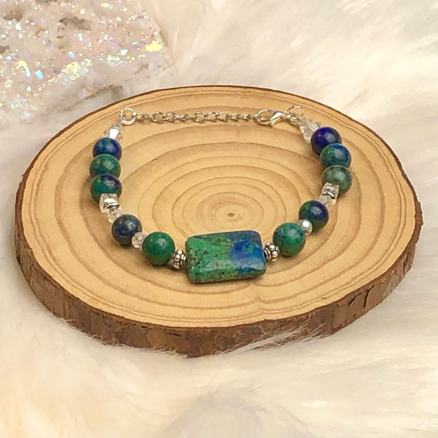 AZURITE - Gemstone Adjustable Bracelet
