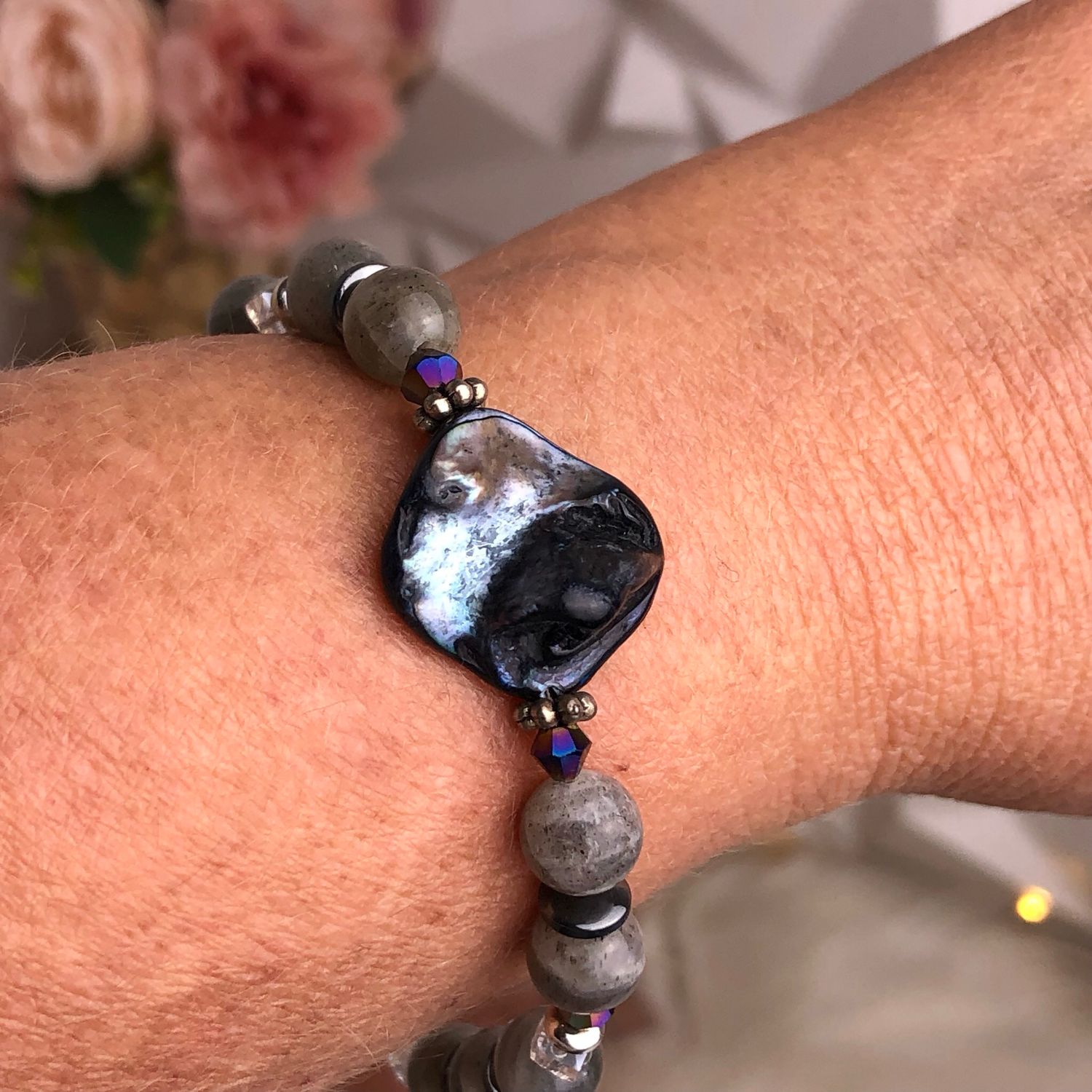 LABRADORITE - Adjustable Crystal Therapy Bracelet