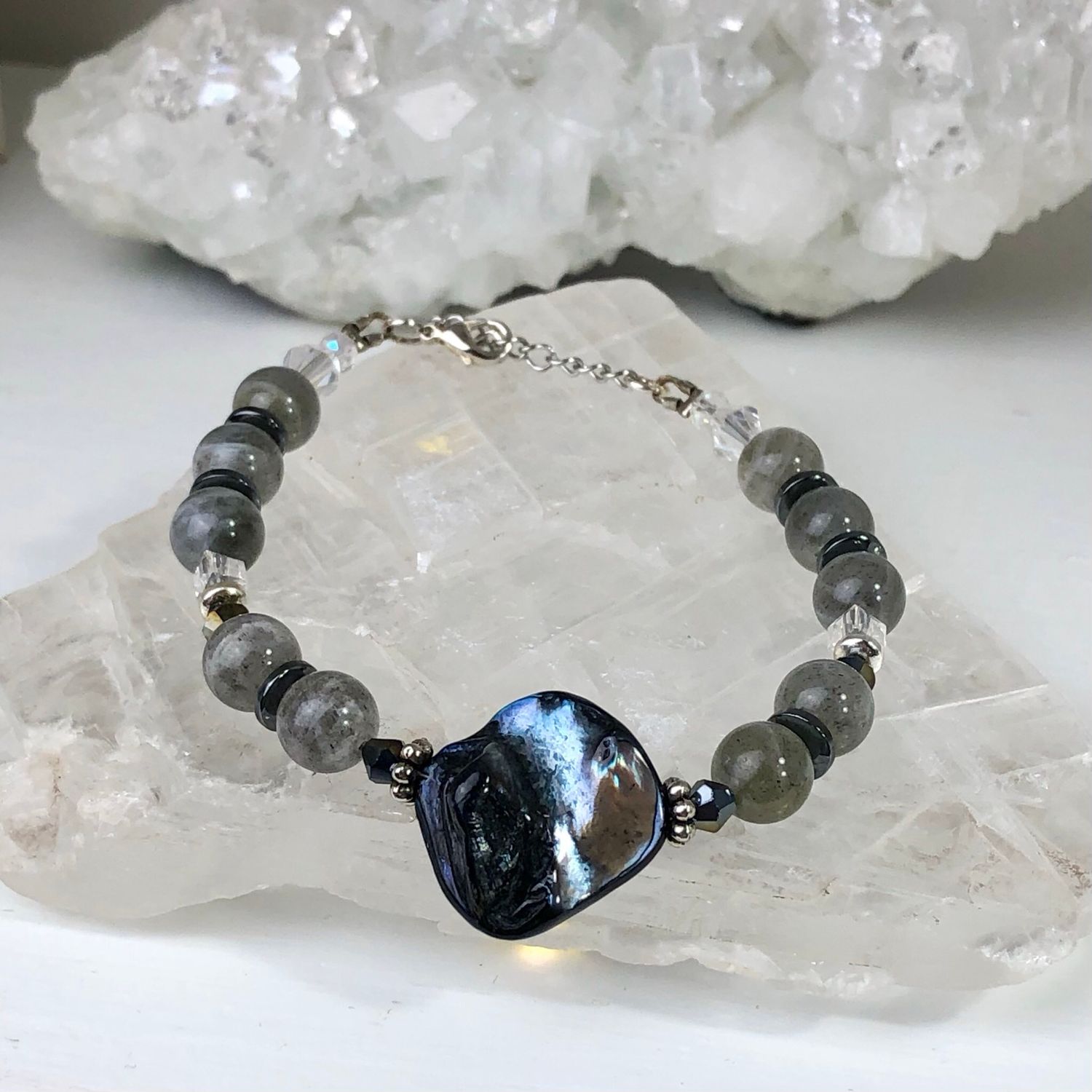 LABRADORITE - Adjustable Crystal Therapy Bracelet