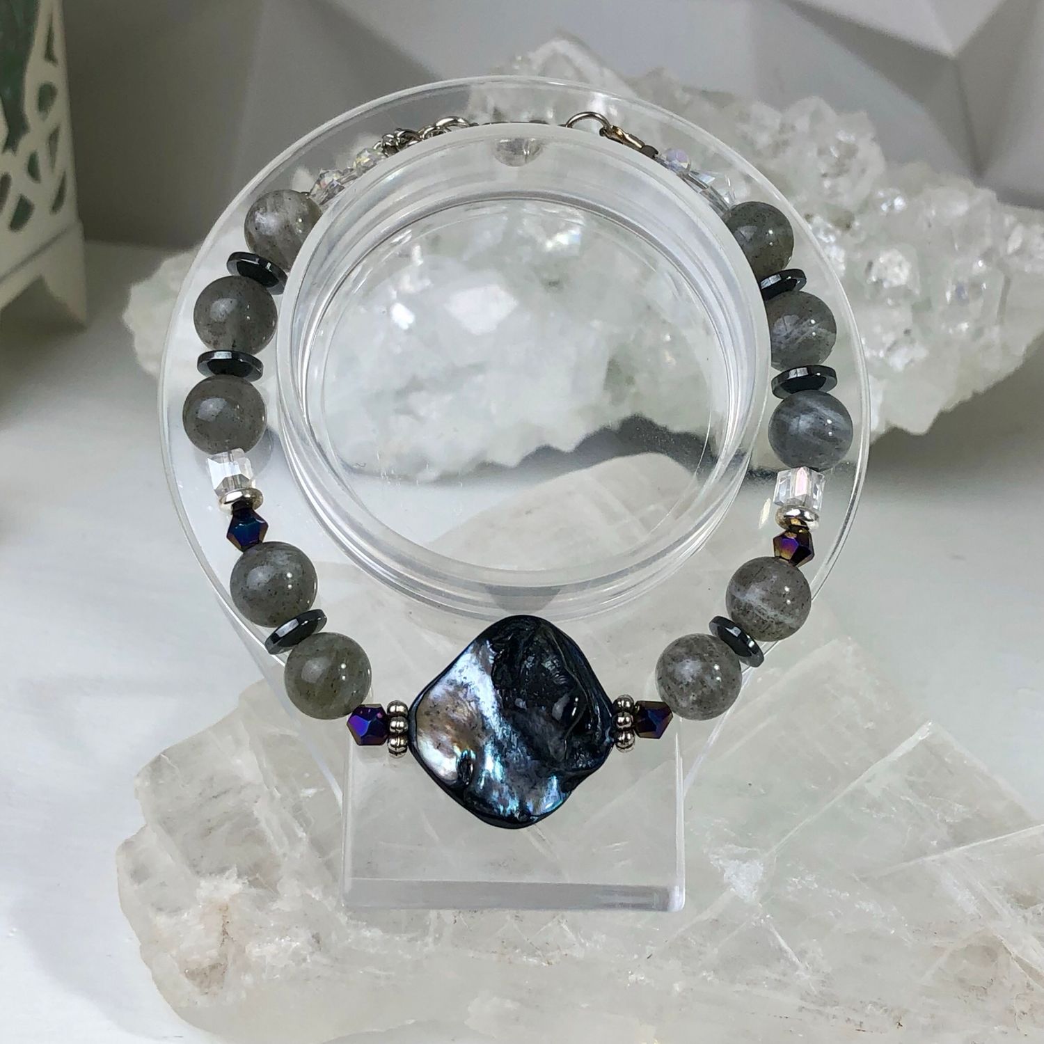 LABRADORITE - Adjustable Crystal Therapy Bracelet