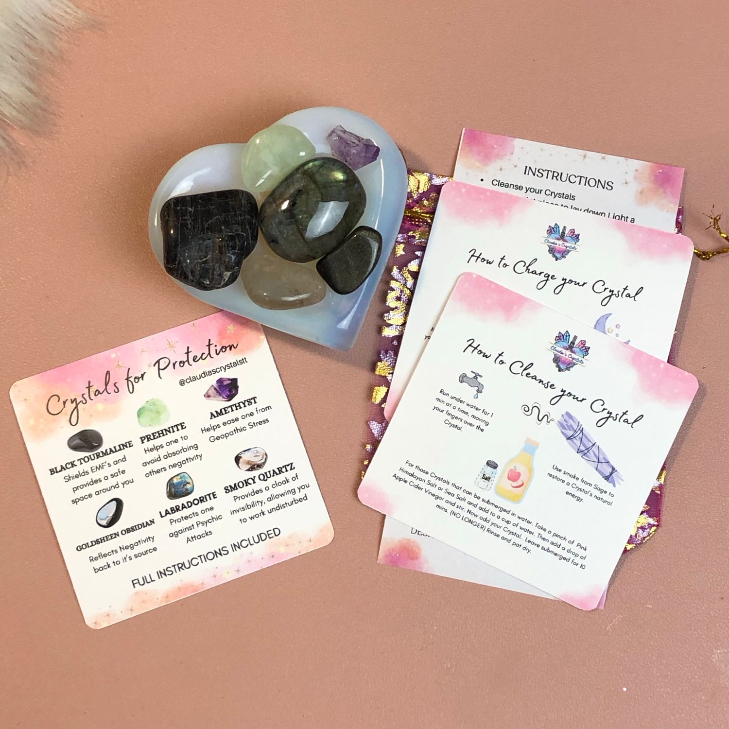 Crystals for Protection - Crystal Therapy Kit