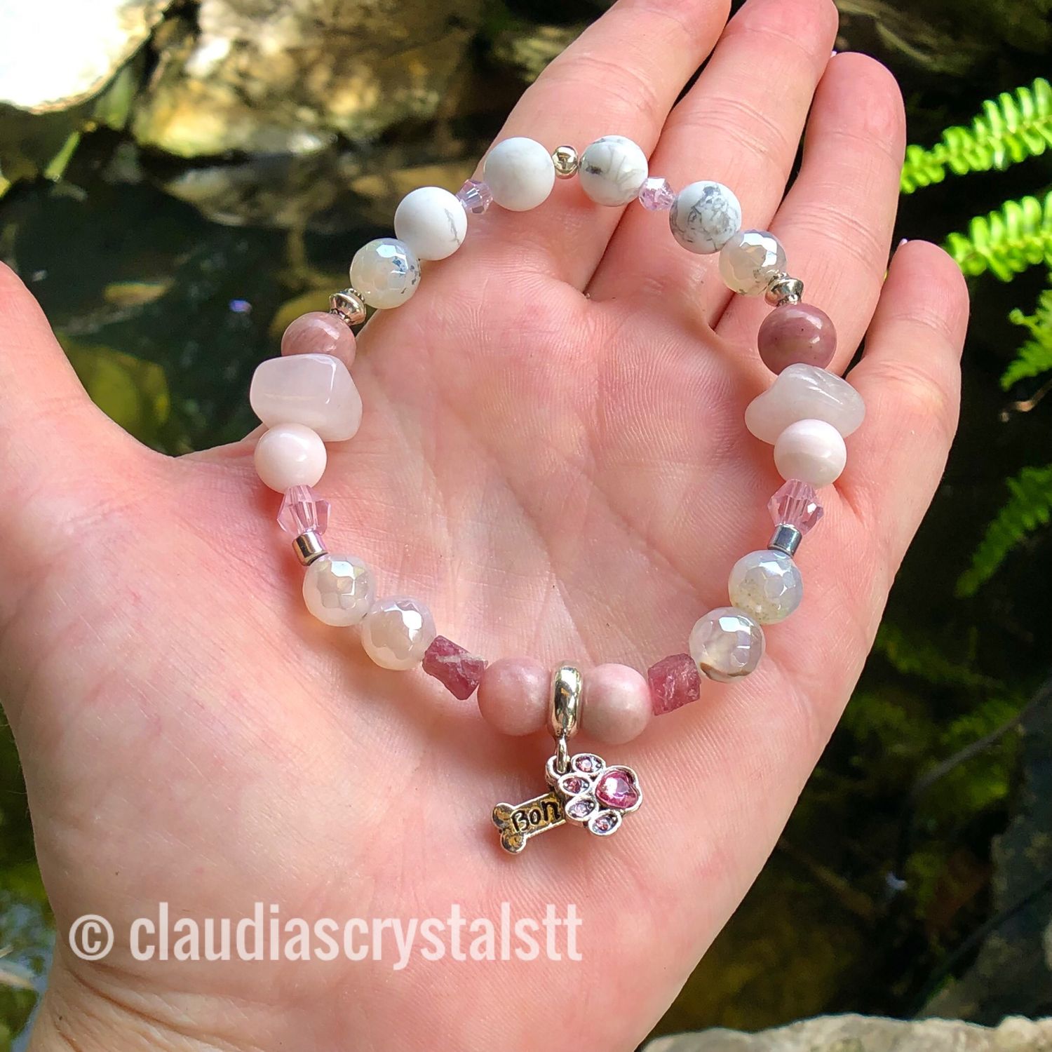 SELF LOVE - Crystal Therapy Bracelet – Stretch 7.5”
