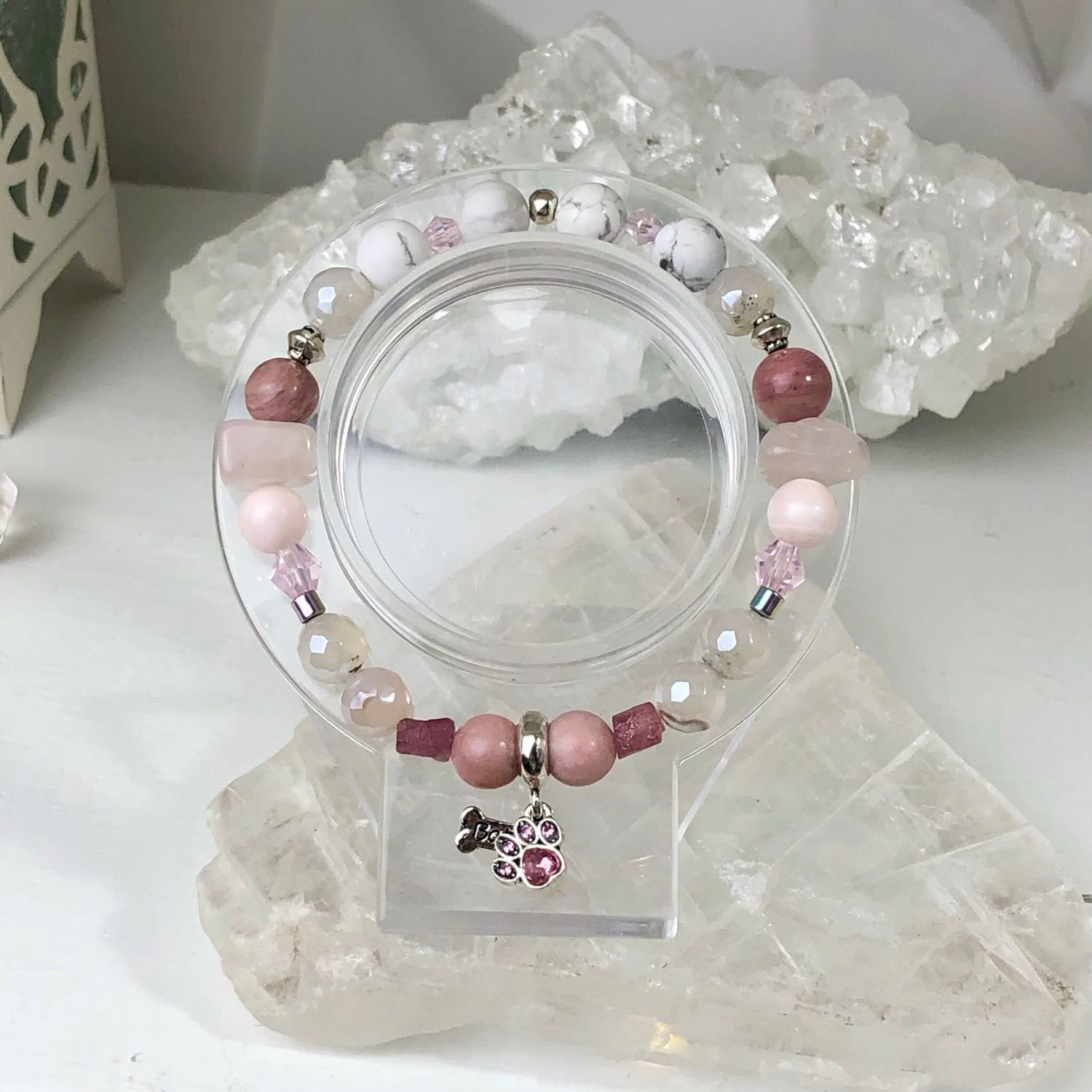 SELF LOVE - Crystal Therapy Bracelet – Stretch 7.5”