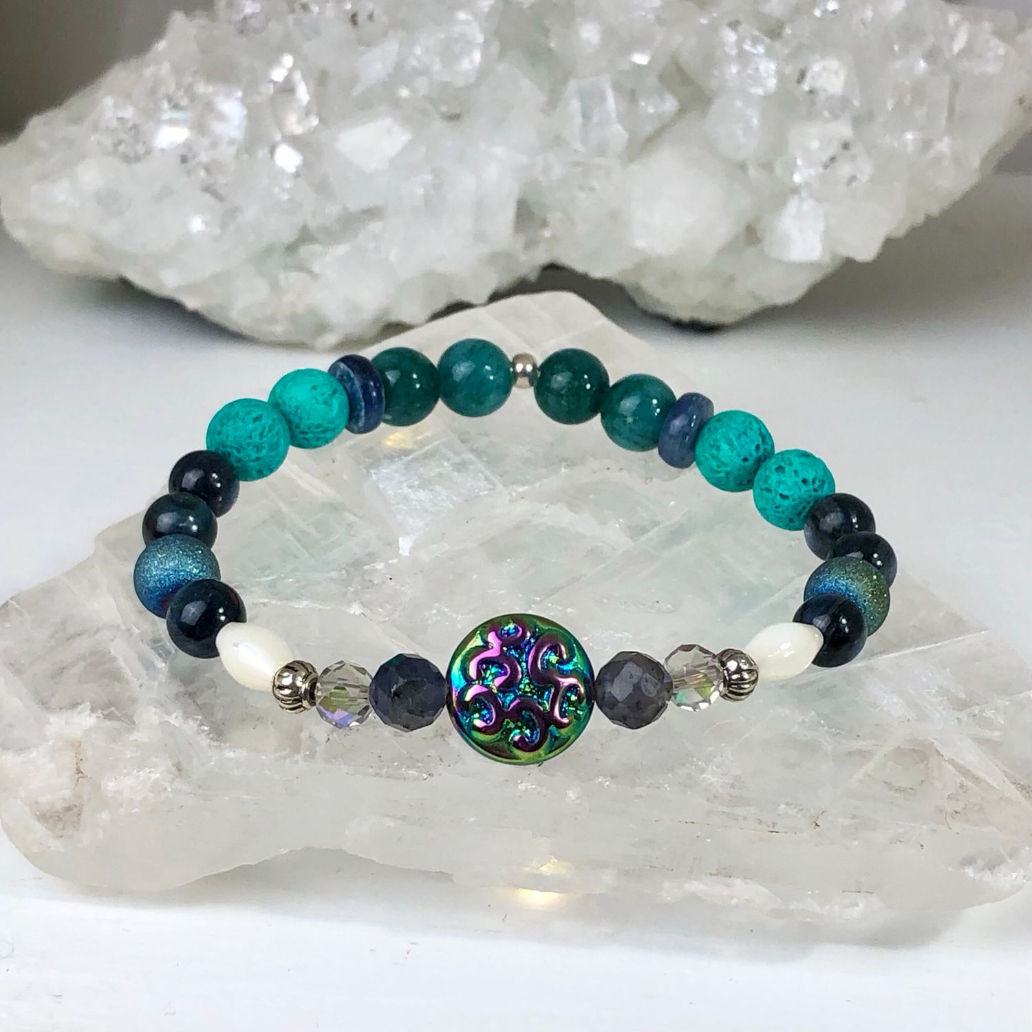 INTUITION &amp; TRANSFORMATION - Crystal Therapy Bracelet – Stretch 7.5”
