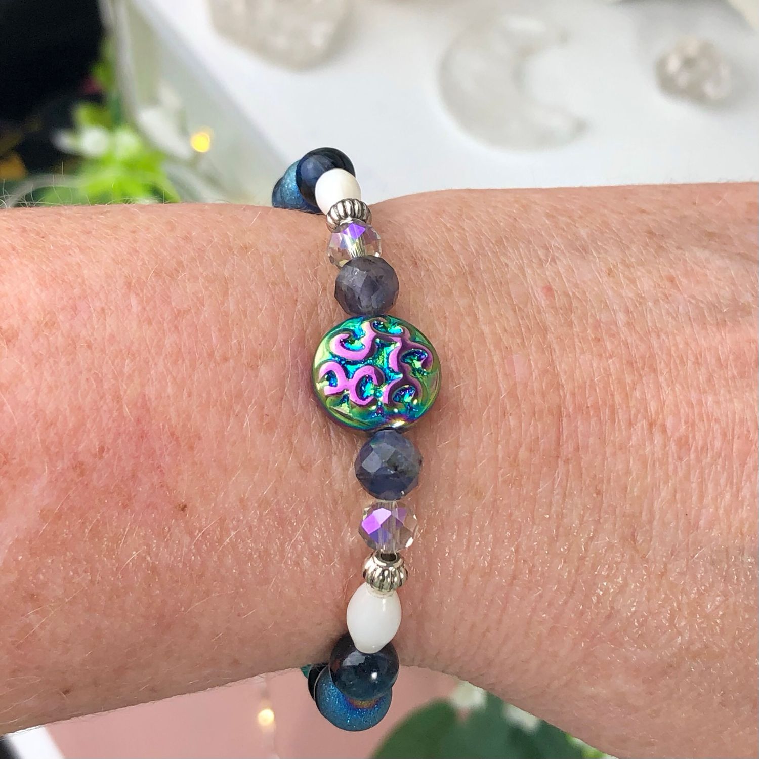 INTUITION &amp; TRANSFORMATION - Crystal Therapy Bracelet – Stretch 7.5”