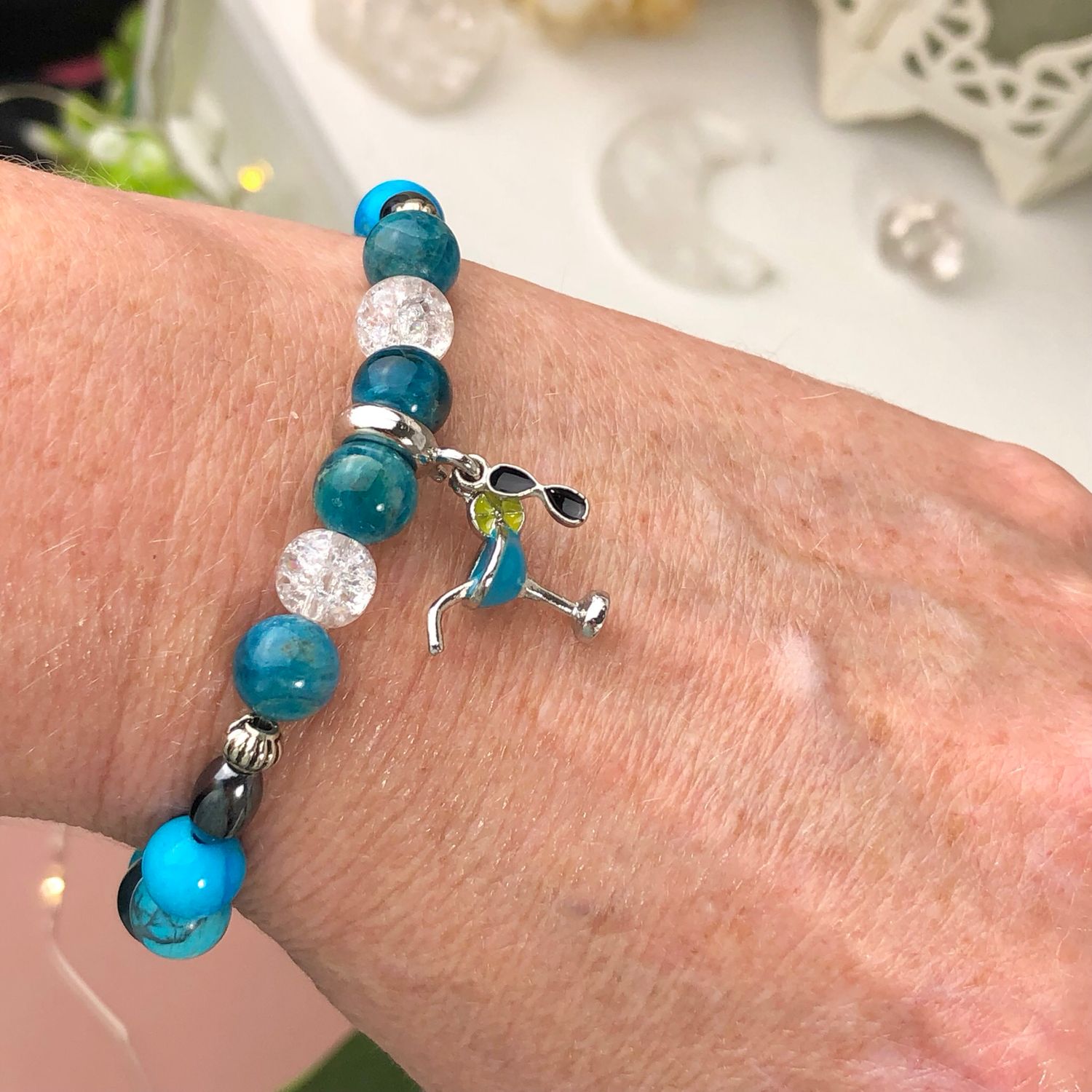 SELF TRUTH & CREATIVITY - Crystal Therapy Bracelet – Stretch 7.5” SELF TRUTH & CREATIVITY - Crystal Therapy Bracelet – Stretch 7.5”