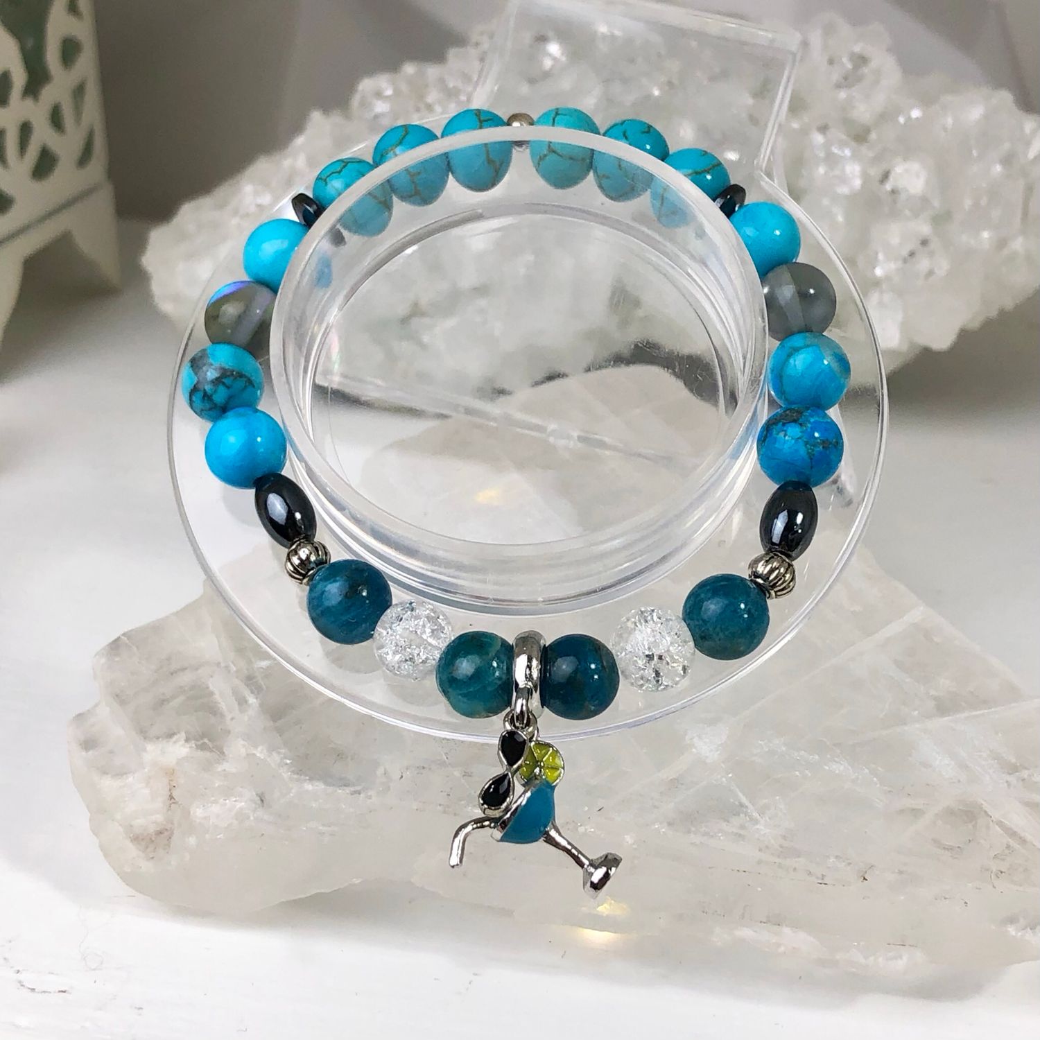 SELF TRUTH & CREATIVITY - Crystal Therapy Bracelet – Stretch 7.5” SELF TRUTH & CREATIVITY - Crystal Therapy Bracelet – Stretch 7.5”