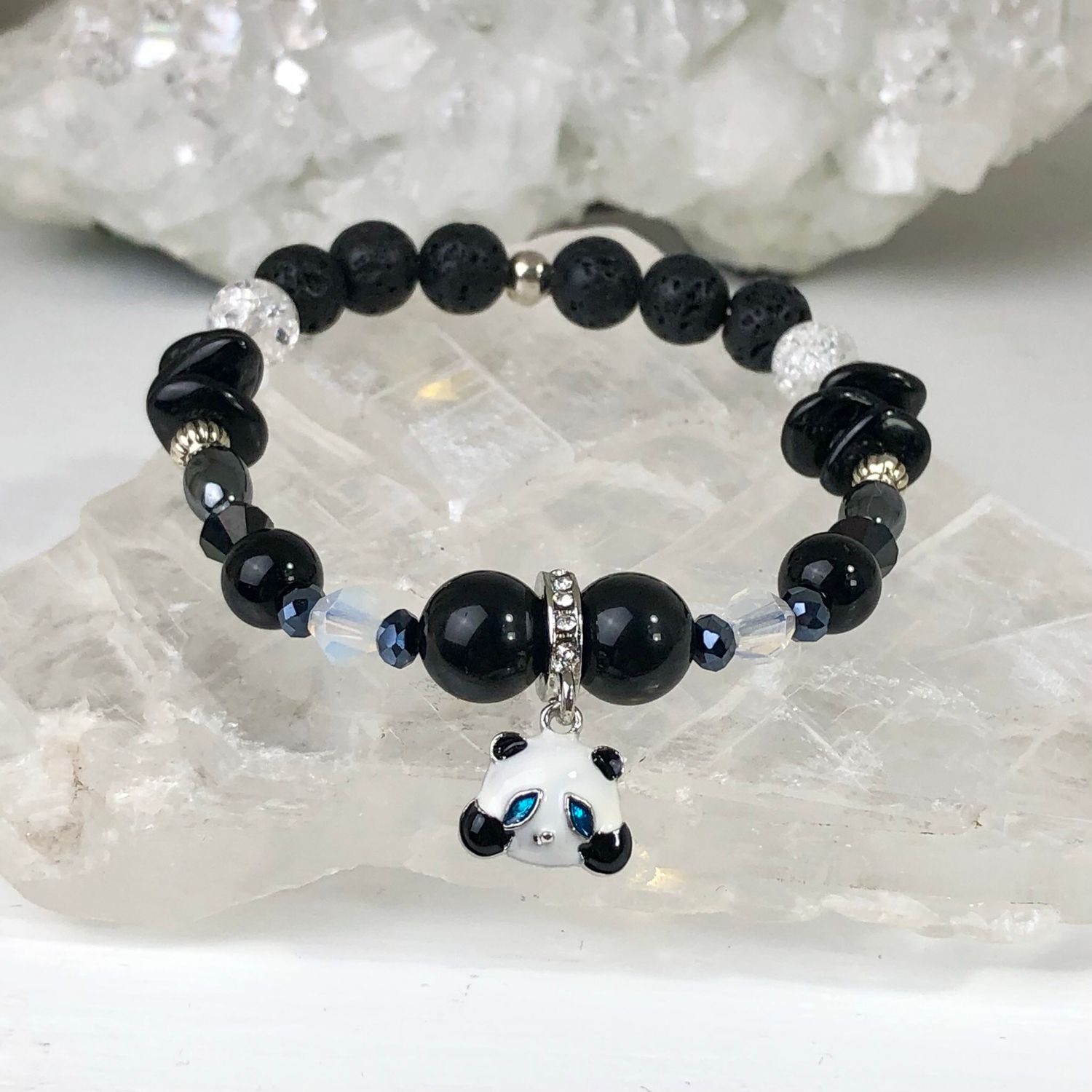POWERFUL PROTECTION - Crystal Therapy Bracelet – Stretch 7.5”