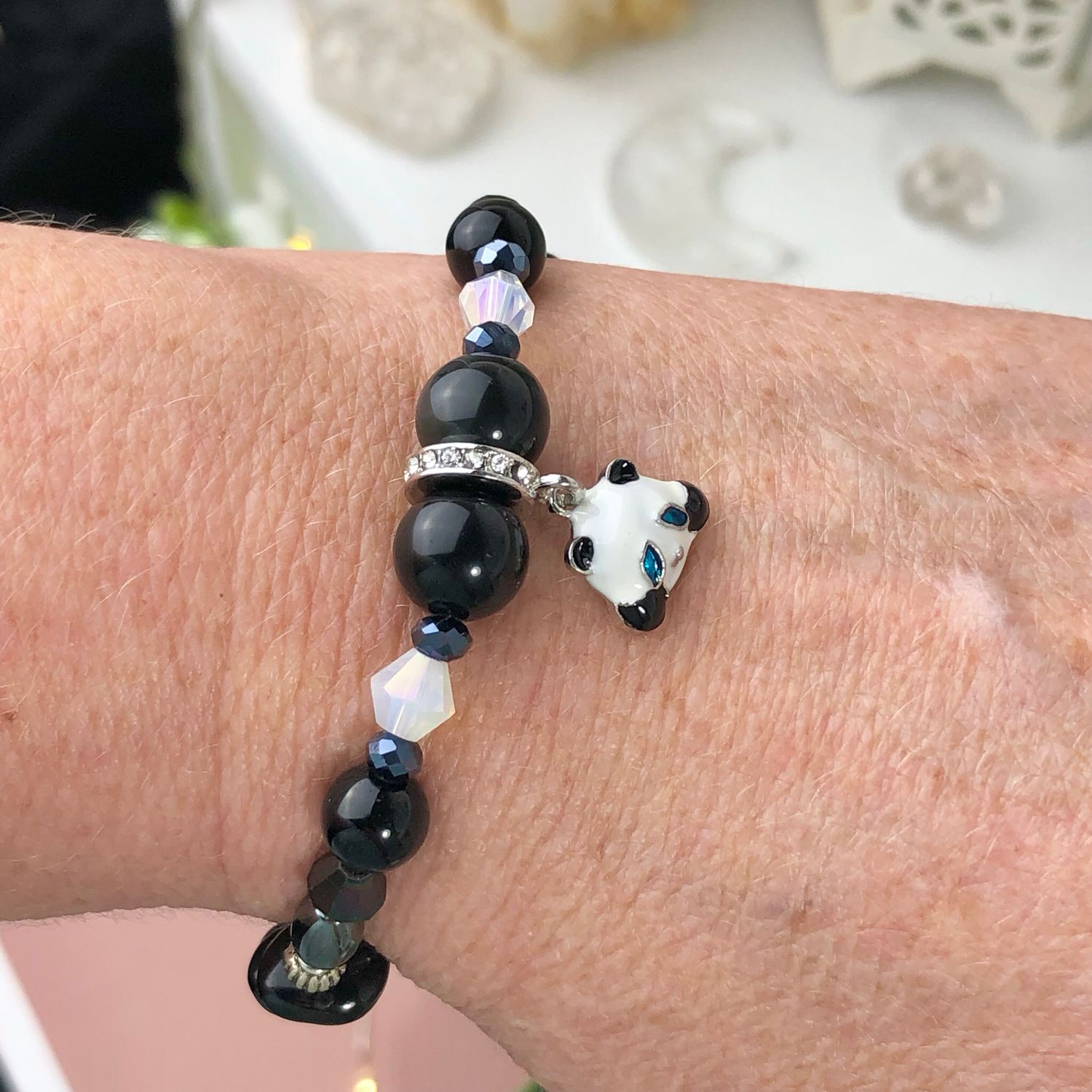 POWERFUL PROTECTION - Crystal Therapy Bracelet – Stretch 7.5” POWERFUL PROTECTION - Crystal Therapy Bracelet – Stretch 7.5”