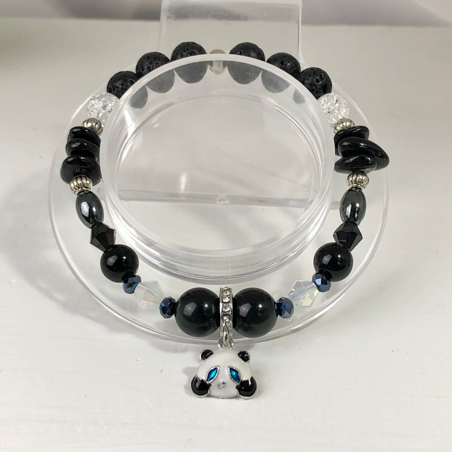 POWERFUL PROTECTION - Crystal Therapy Bracelet – Stretch 7.5” POWERFUL PROTECTION - Crystal Therapy Bracelet – Stretch 7.5”