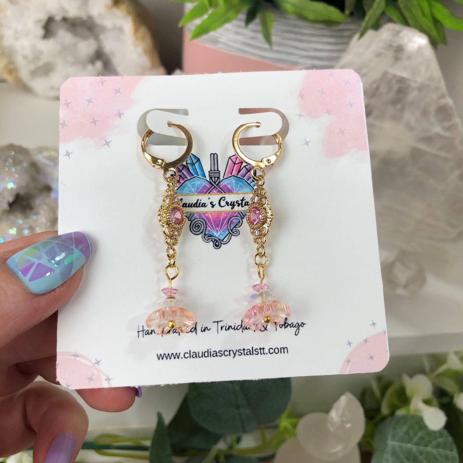 FLORAL FANTASY - Gold Plated Earrings