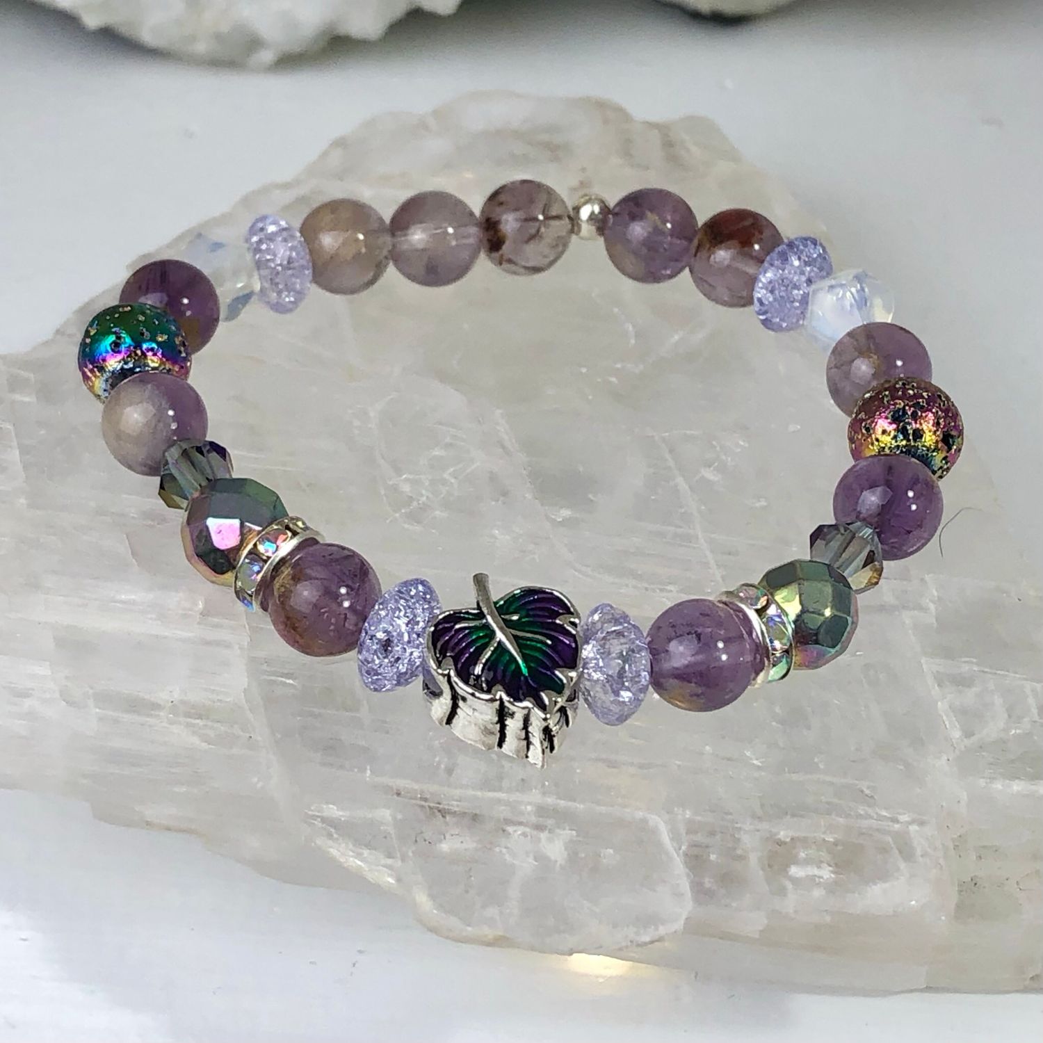 SUPER SEVEN MELODY - Crystal Therapy Bracelet - Stretch 7.5”