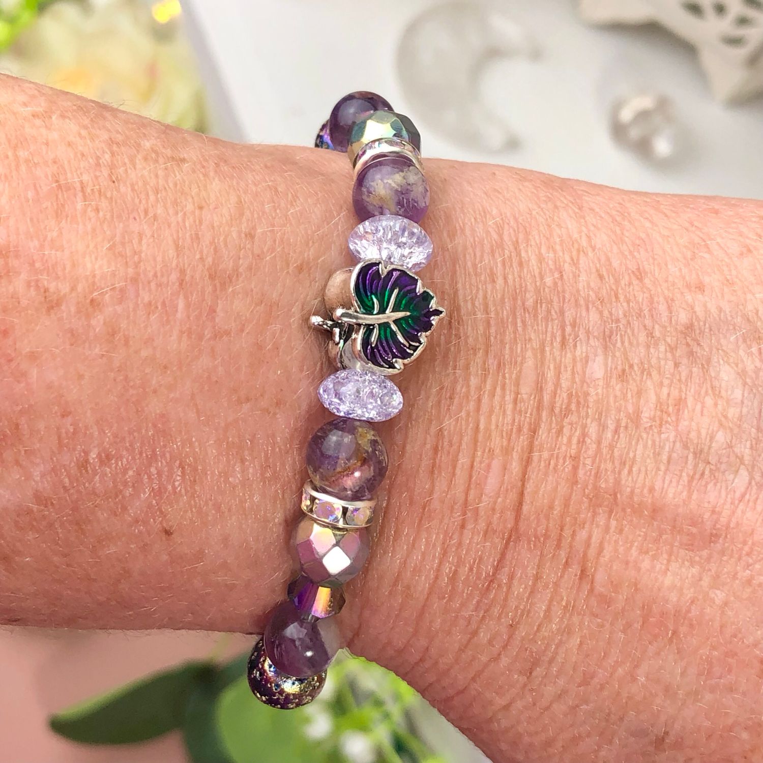 SUPER SEVEN MELODY - Crystal Therapy Bracelet - Stretch 7.5”