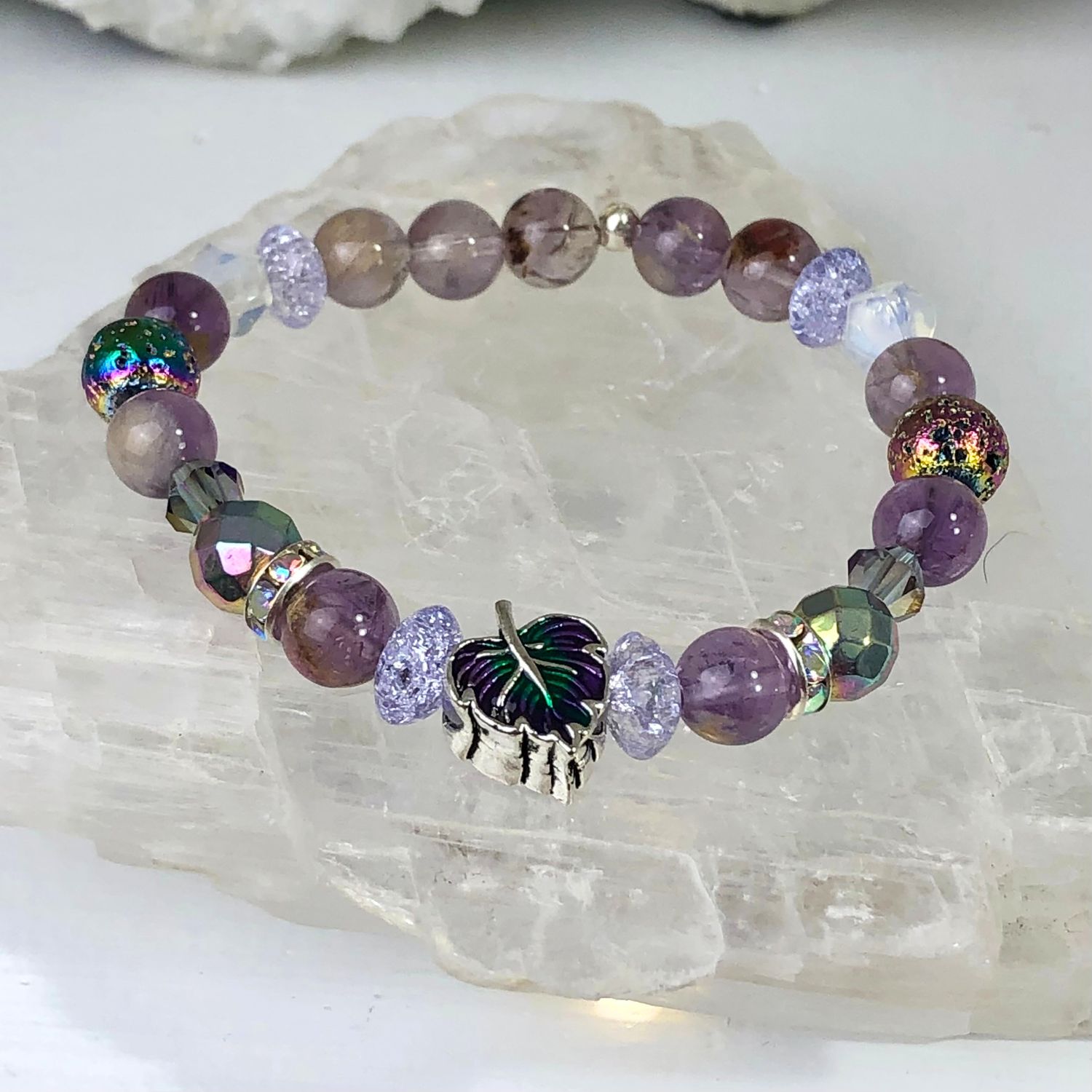 SUPER SEVEN MELODY - Crystal Therapy Bracelet - Stretch 7.5”