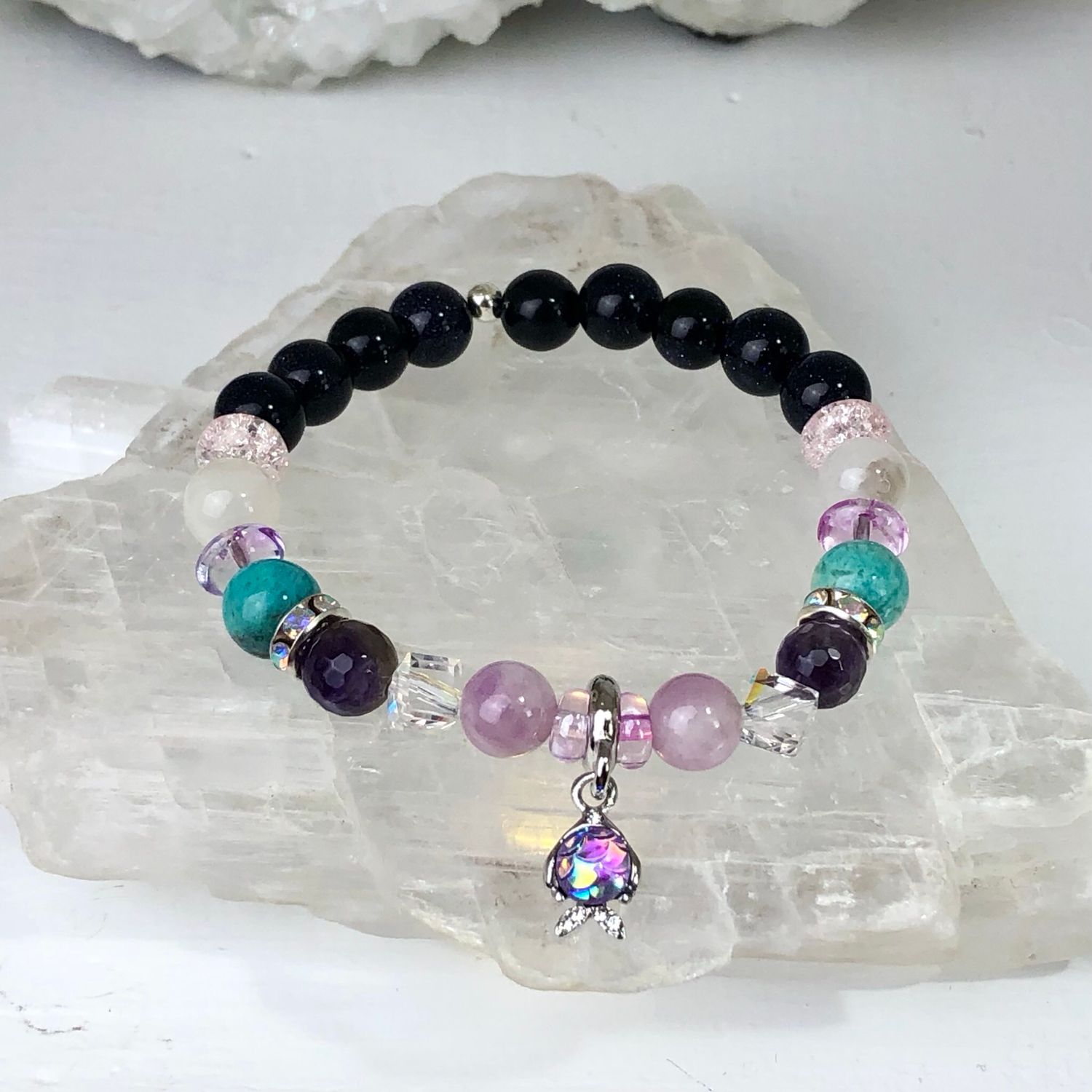 EMOTIONAL HEALING - Crystal Therapy Bracelet - Stretch 7.5”