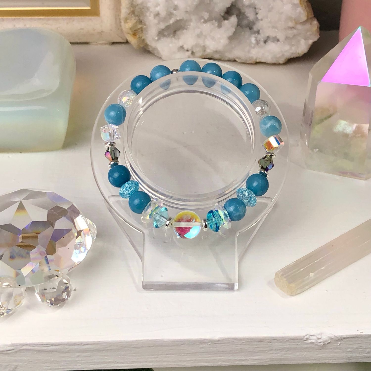 LARIMAR - Crystal Therapy Bracelet - Stretch 7.5”