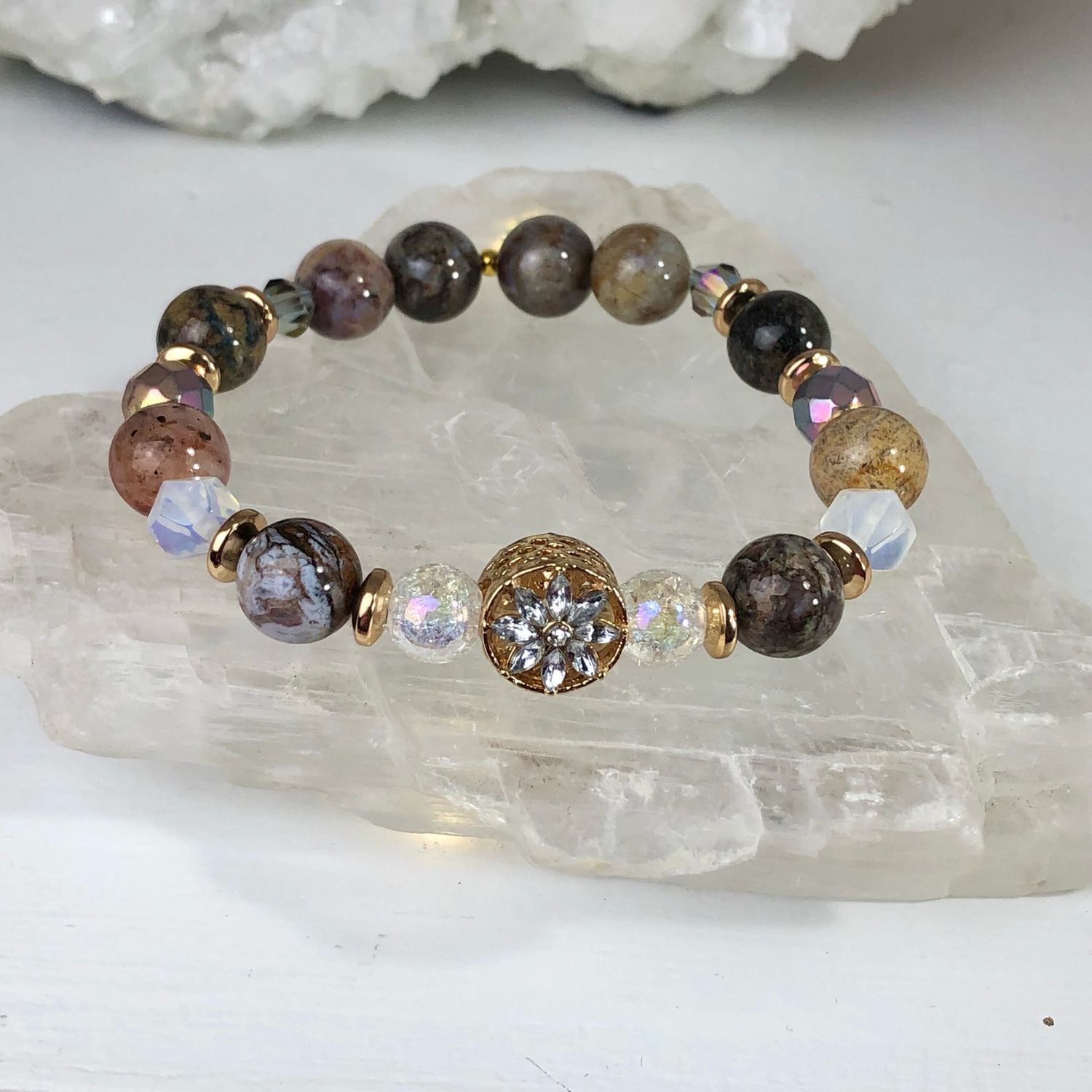 PIETERSITE - Crystal Therapy Bracelet - Stretch 7.5”