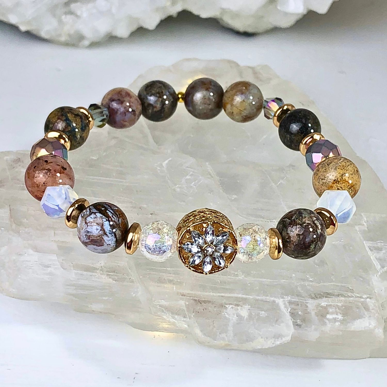 PIETERSITE - Crystal Therapy Bracelet - Stretch 7.5”