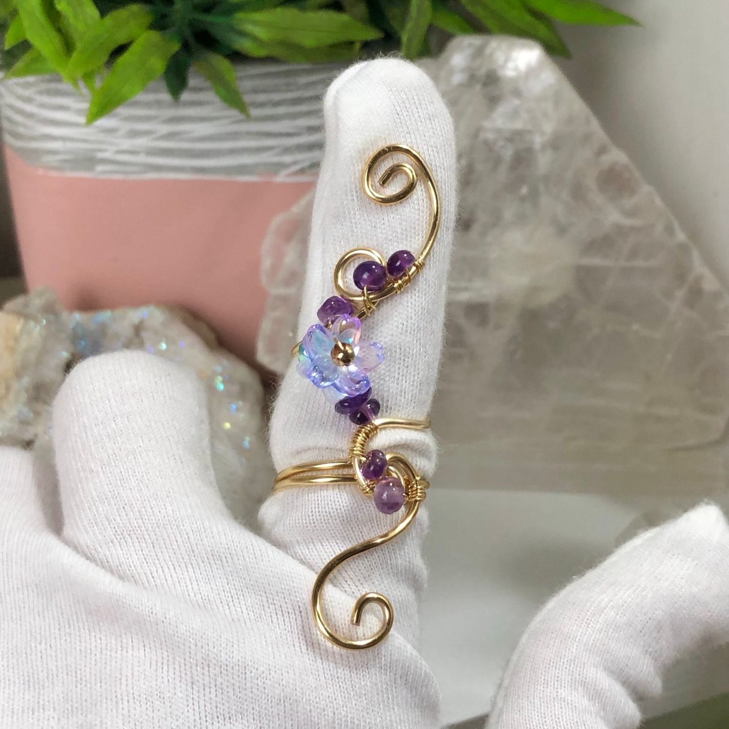 AMETHYST - Adjustable Ring