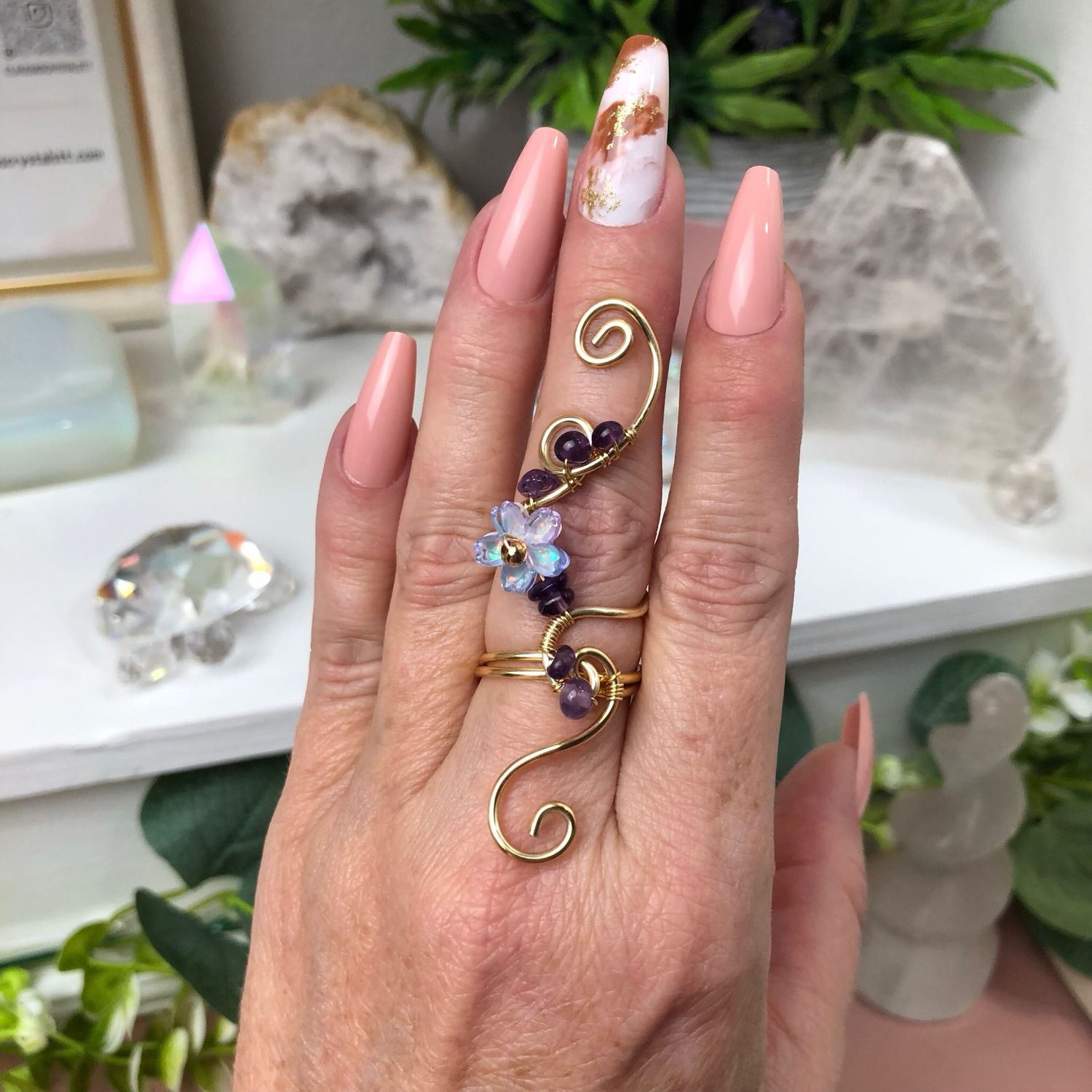 AMETHYST - Adjustable Ring