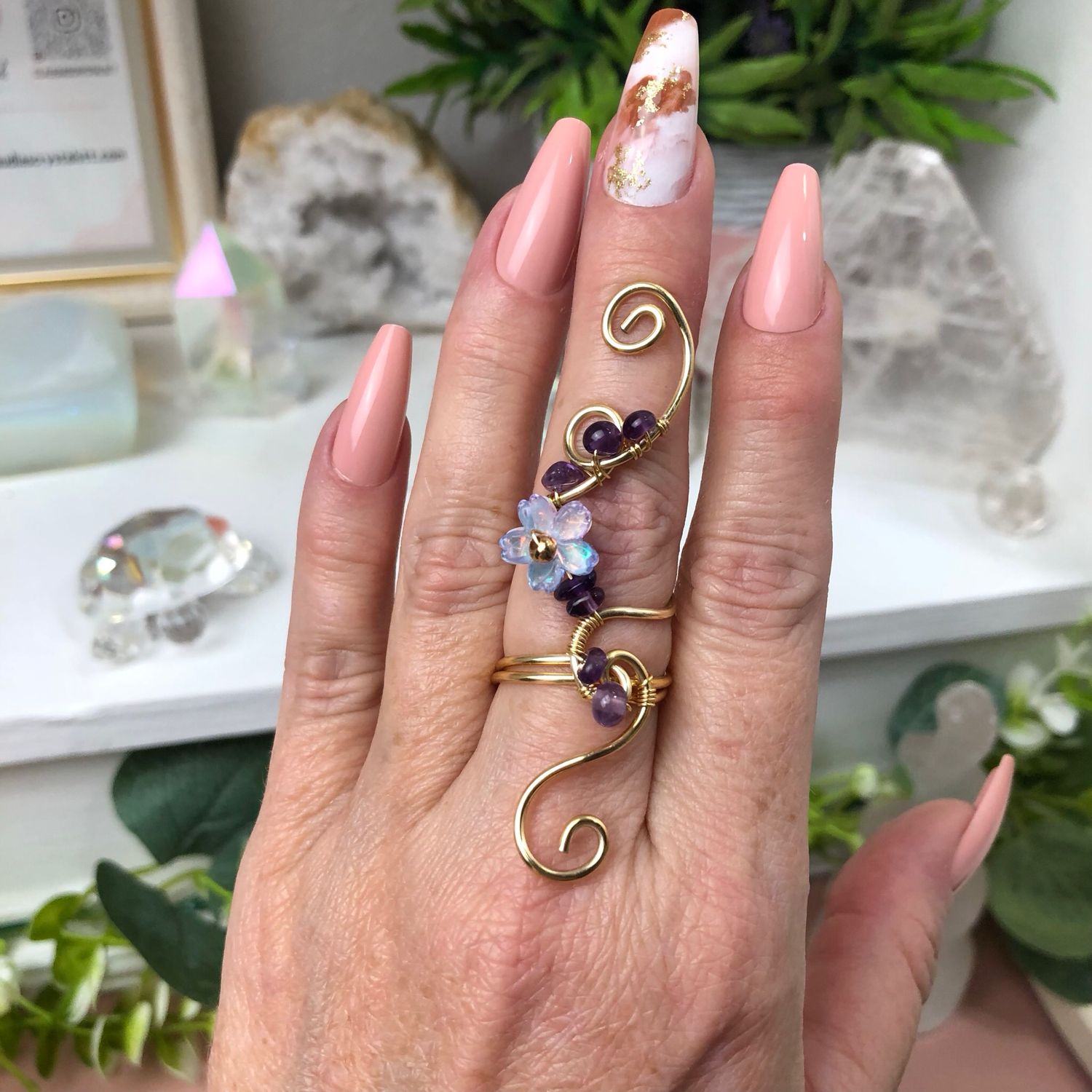 AMETHYST - Adjustable Ring