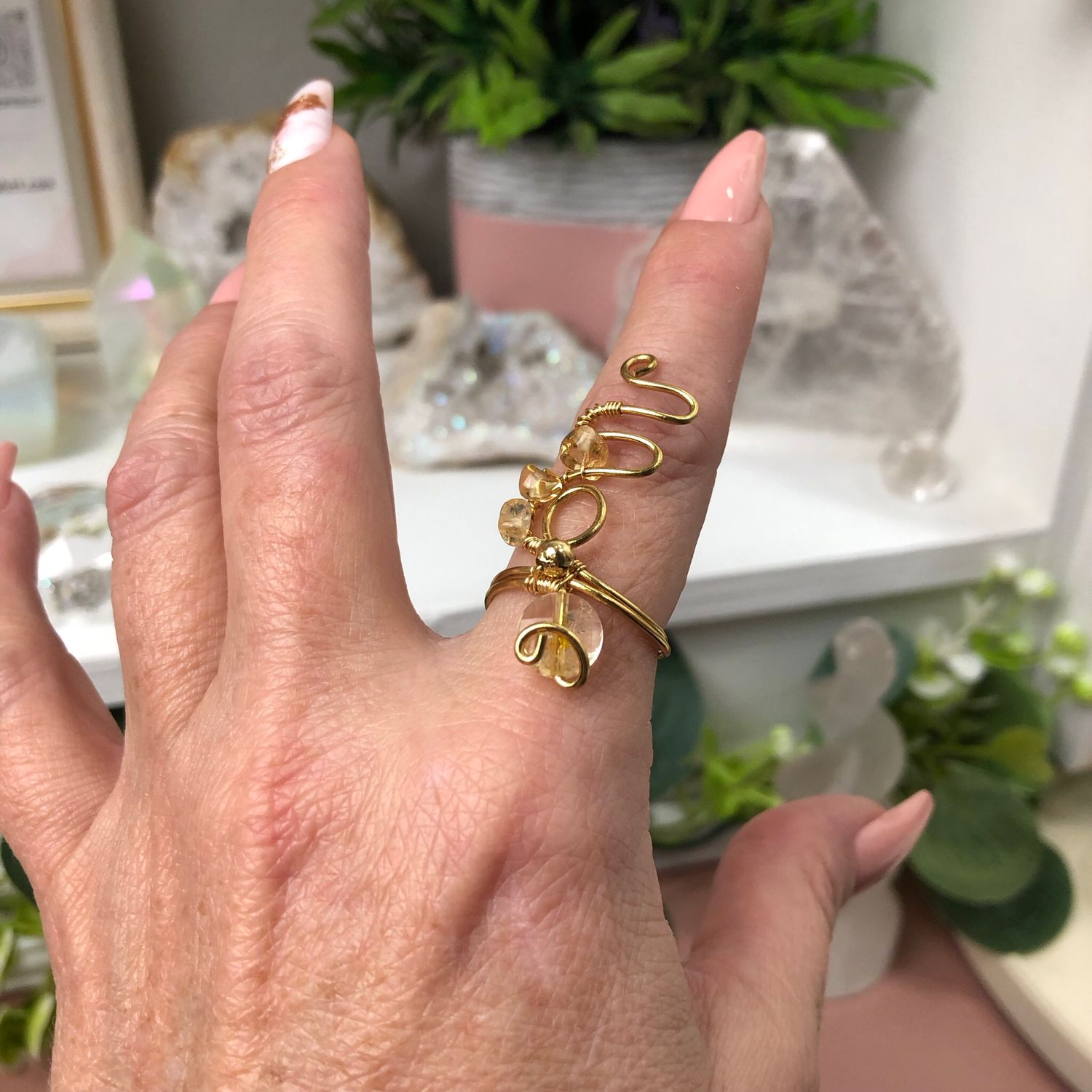 CITRINE - Adjustable Ring